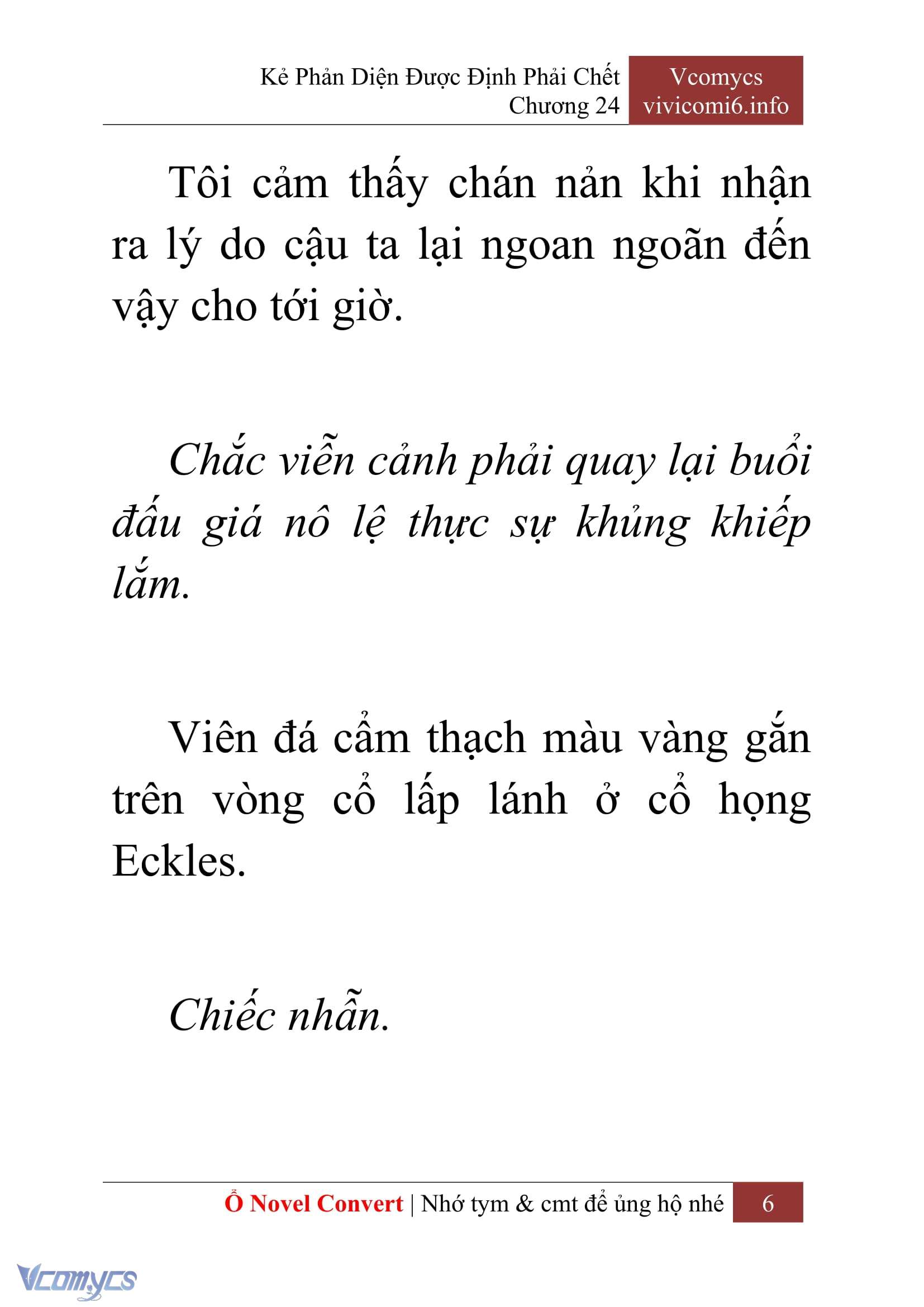 [Novel] Kẻ Phản Diện Được Định Phải Chết Chap 24 - Trang 2