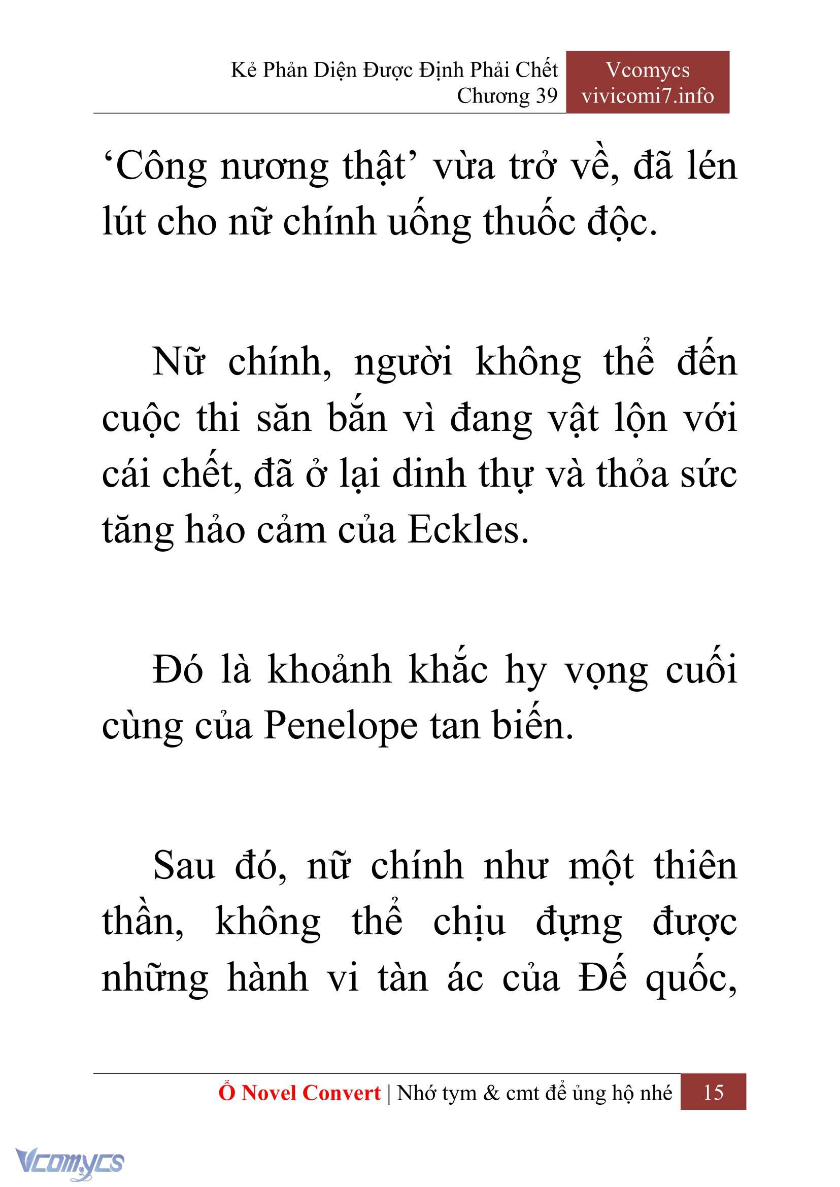[Novel] Kẻ Phản Diện Được Định Phải Chết Chap 39 - Trang 2