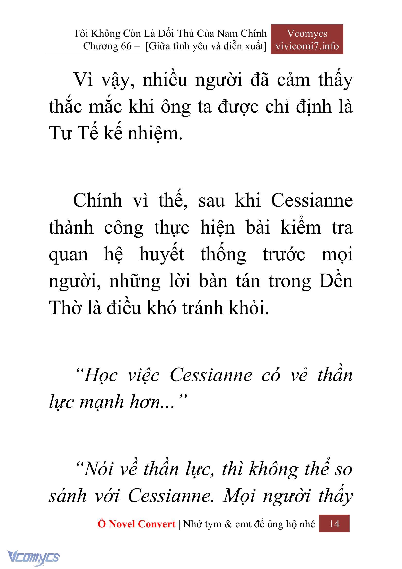 [Novel] Tôi Không Còn Là Đối Thủ Của Nam Chính Chap 66 - Trang 2