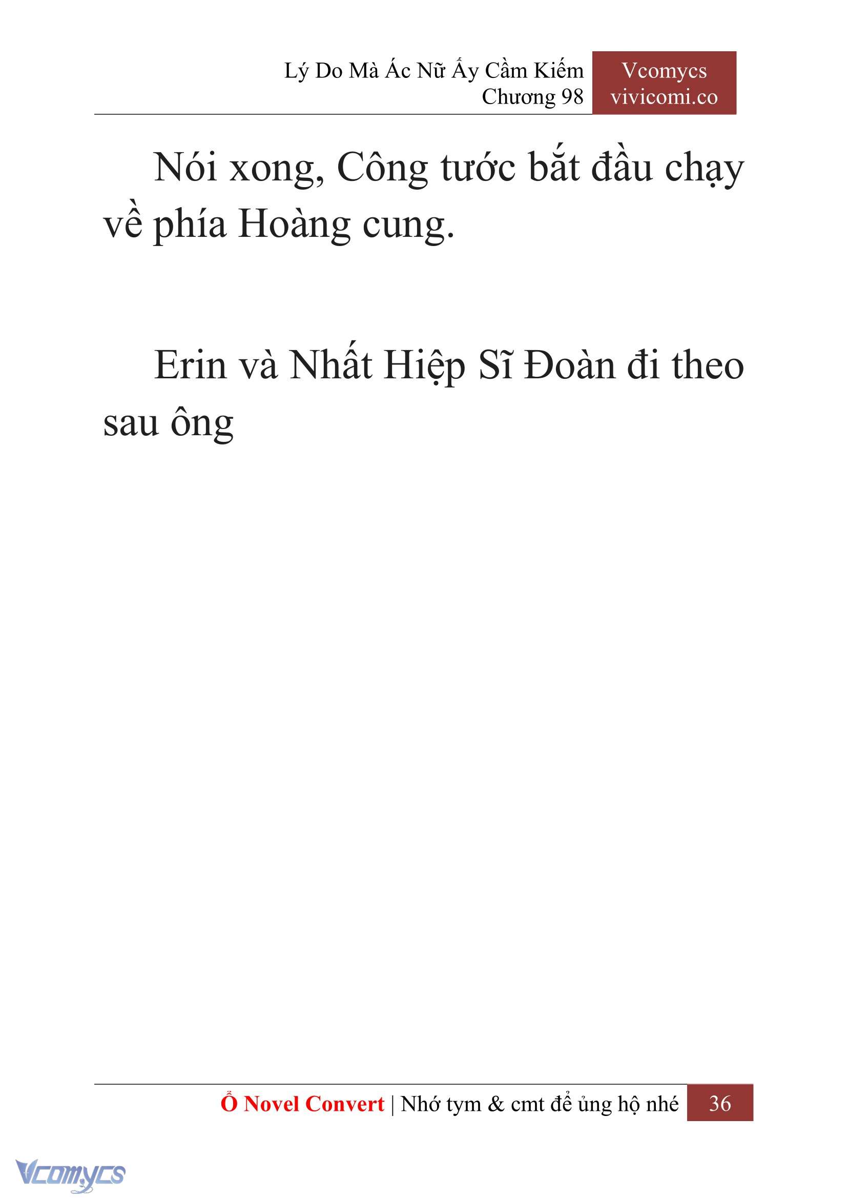 [Novel] Lý Do Mà Ác Nữ Ấy Cầm Kiếm Chap 98 - Trang 2