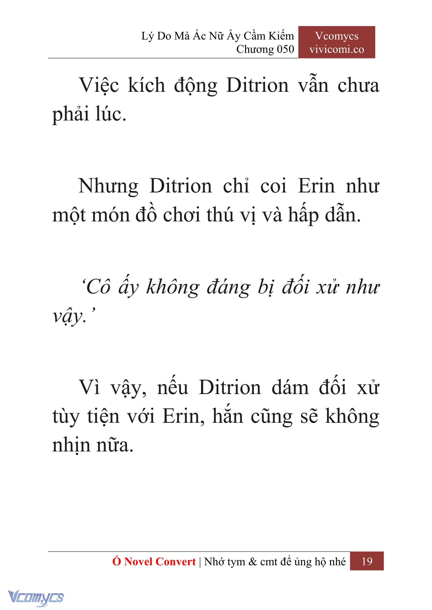 [Novel] Lý Do Mà Ác Nữ Ấy Cầm Kiếm Chap 50 - Next 