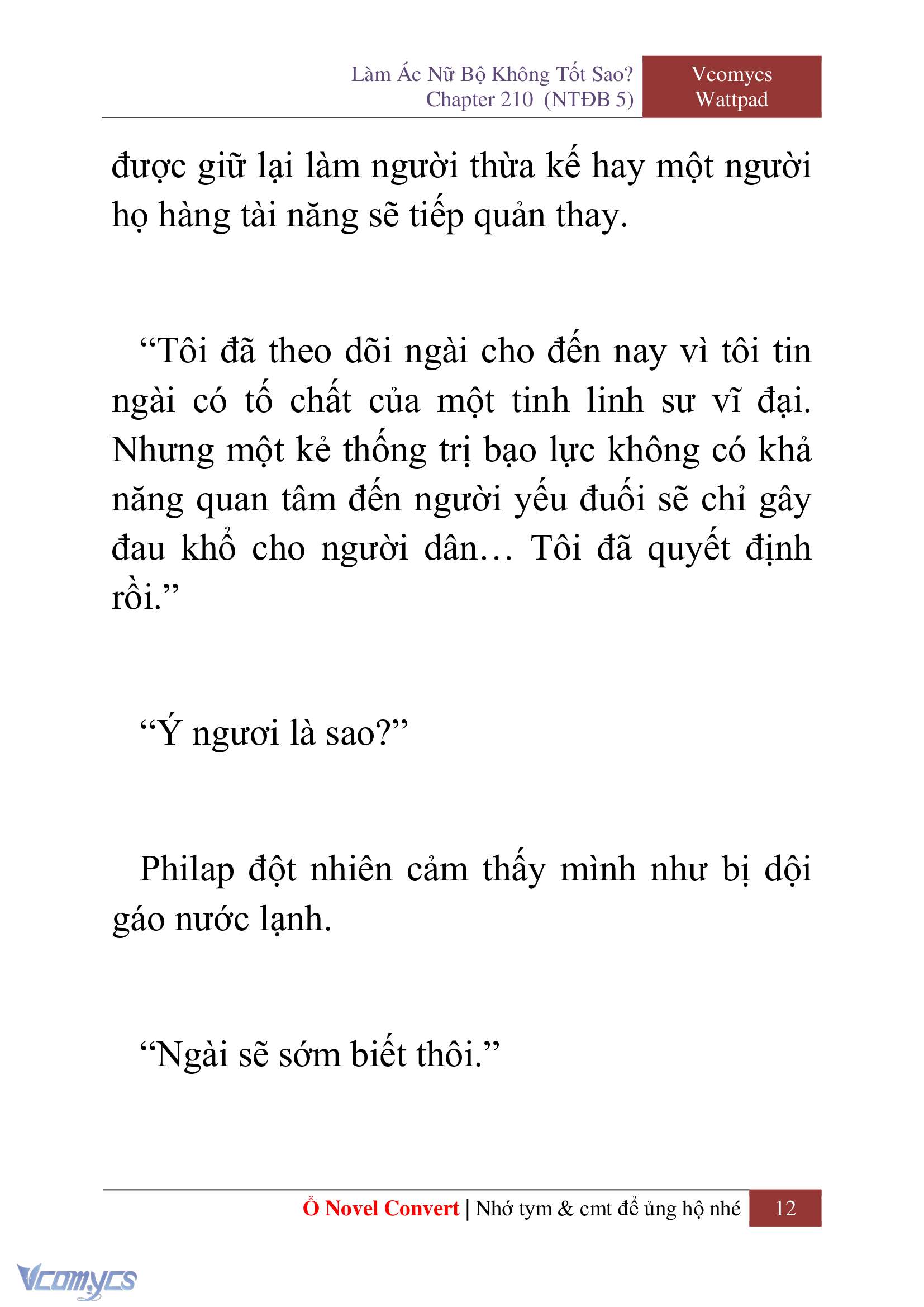 [Novel] Làm Ác Nữ Bộ Không Tốt Sao? Chap 210 - Trang 2