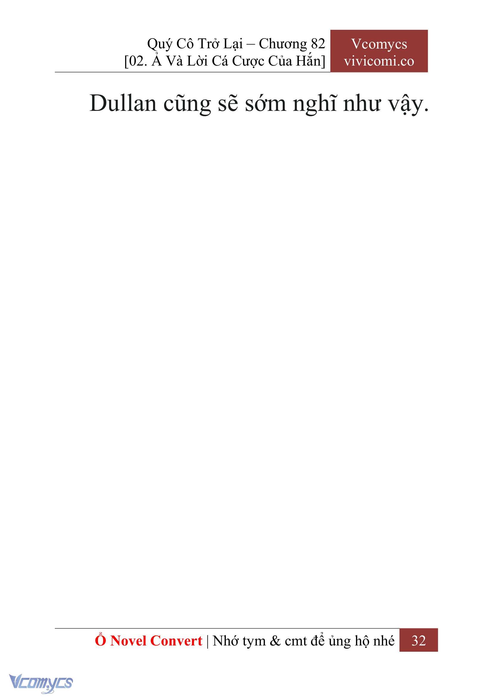 [Novel] Quý Cô Trở Lại Chap 82 - Trang 2