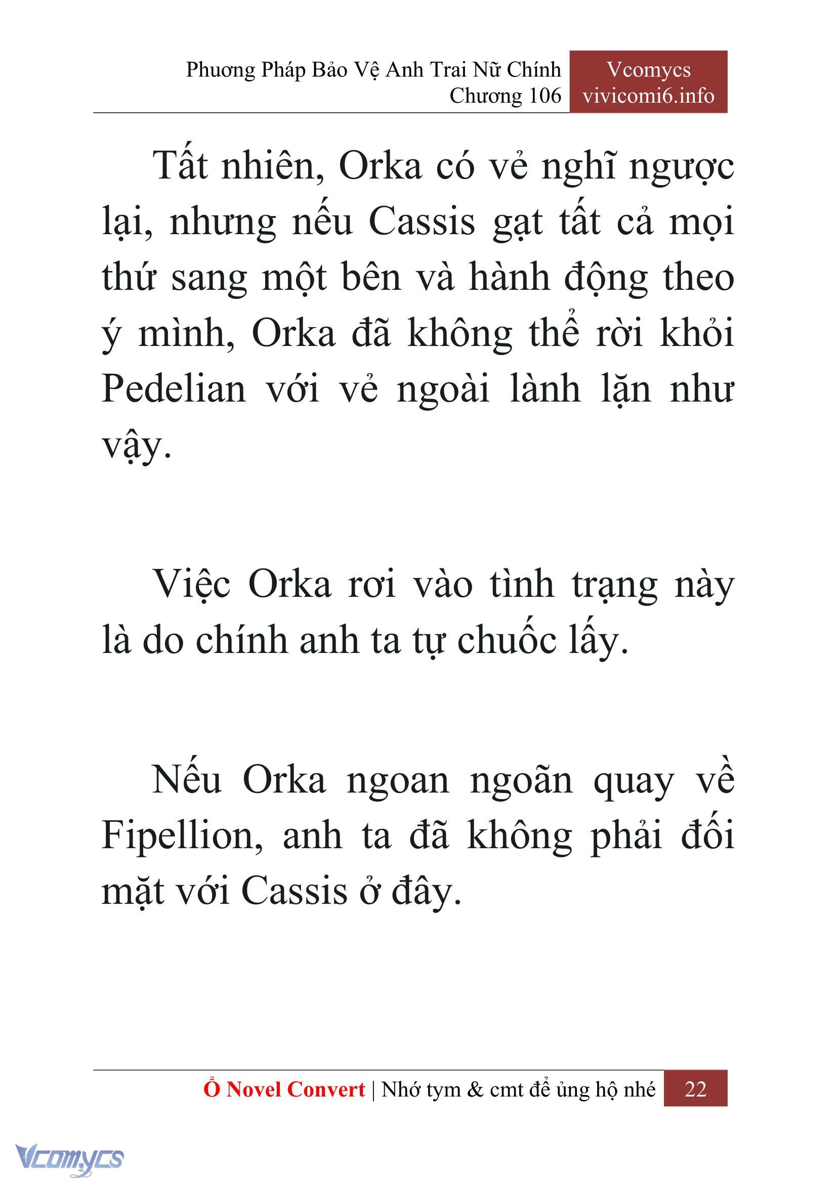[Novel] Phương Pháp Bảo Vệ Anh Trai Nữ Chính Chap 106 - Trang 2