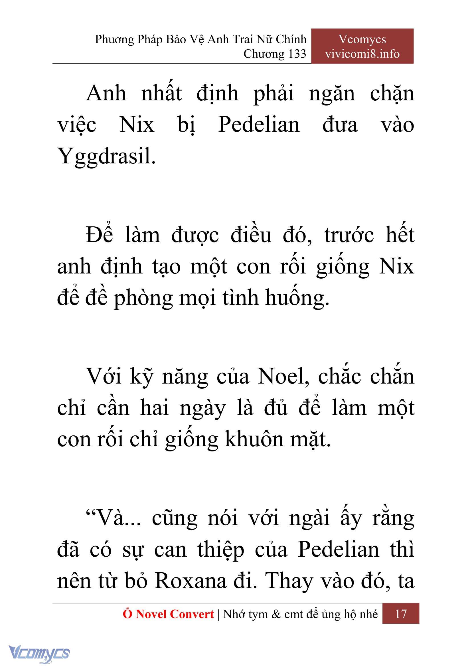 [Novel] Phương Pháp Bảo Vệ Anh Trai Nữ Chính Chap 133 - Trang 2