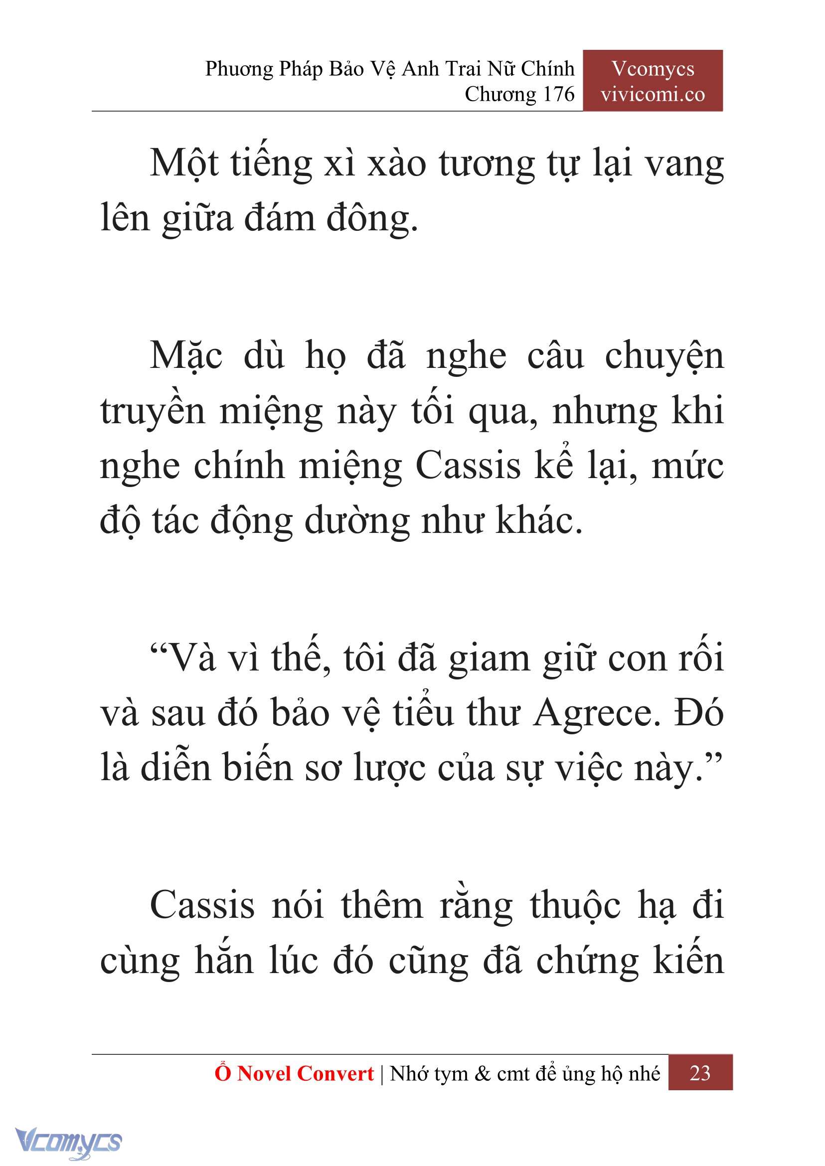[Novel] Phương Pháp Bảo Vệ Anh Trai Nữ Chính Chap 176 - Trang 2
