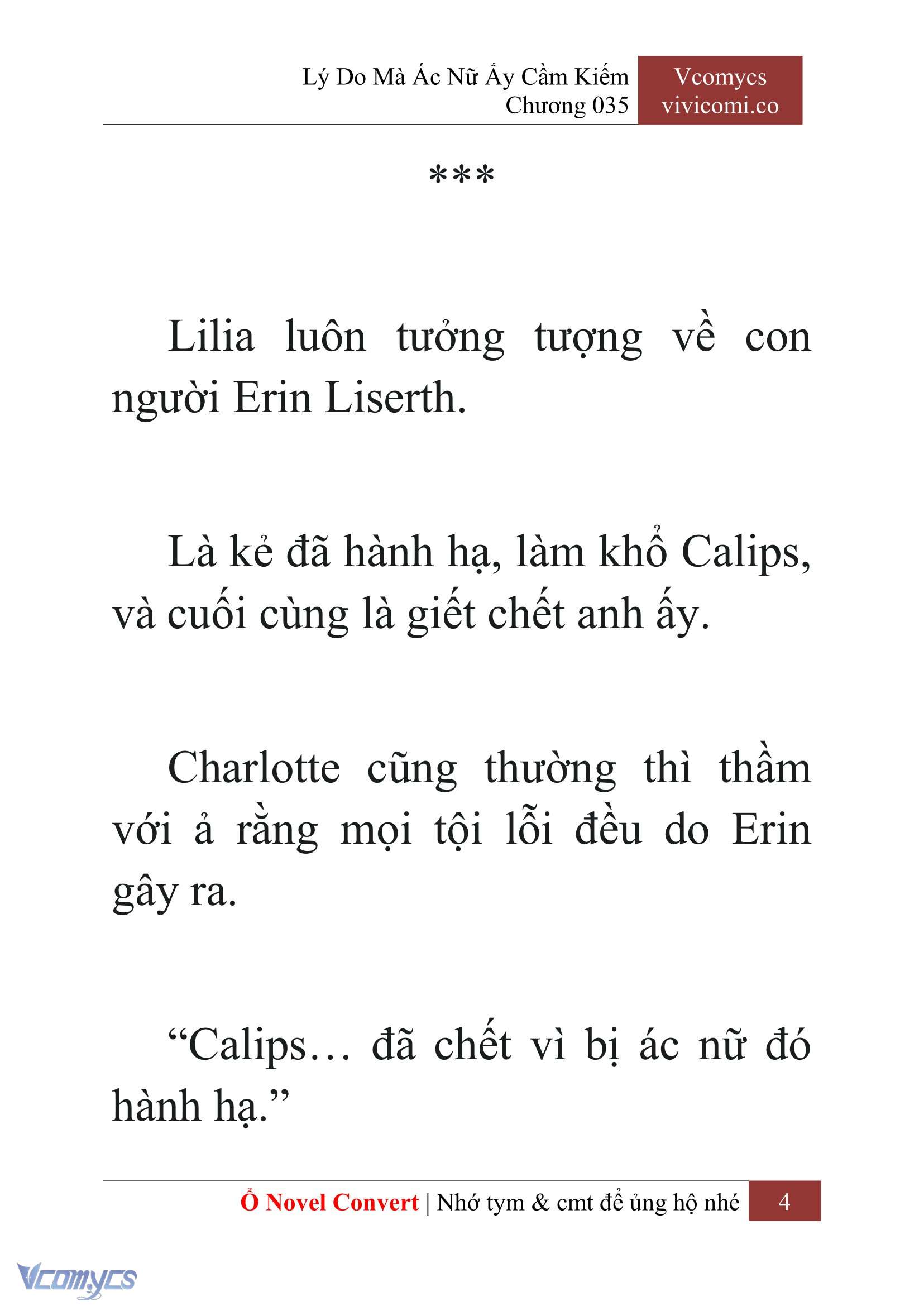 [Novel] Lý Do Mà Ác Nữ Ấy Cầm Kiếm Chap 35 - Next Chap 36