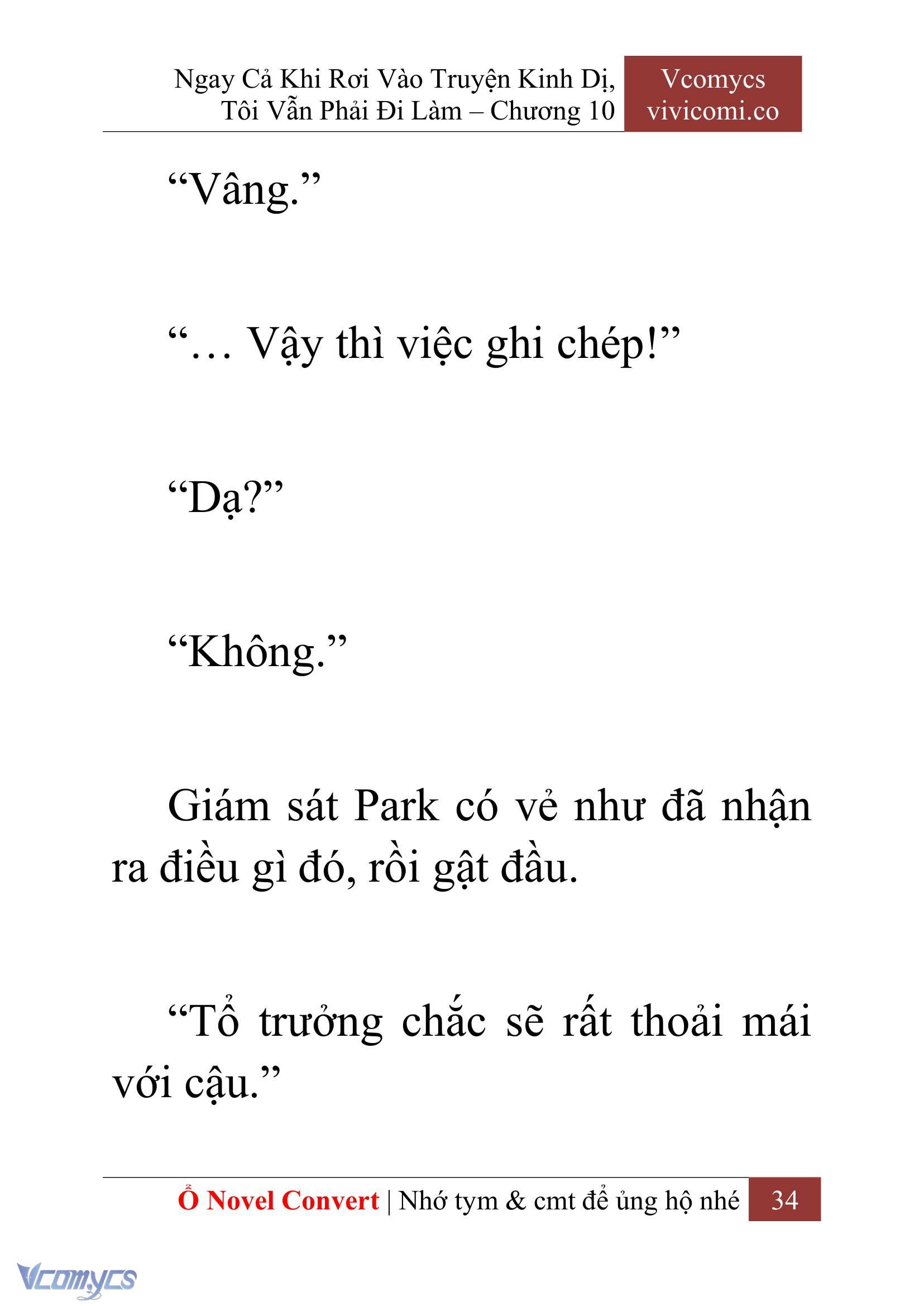 [Novel] Ngay Cả Khi Rơi Vào Truyện Kinh Dị, Tôi Vẫn Phải Đi Làm Chap 10 - Next 