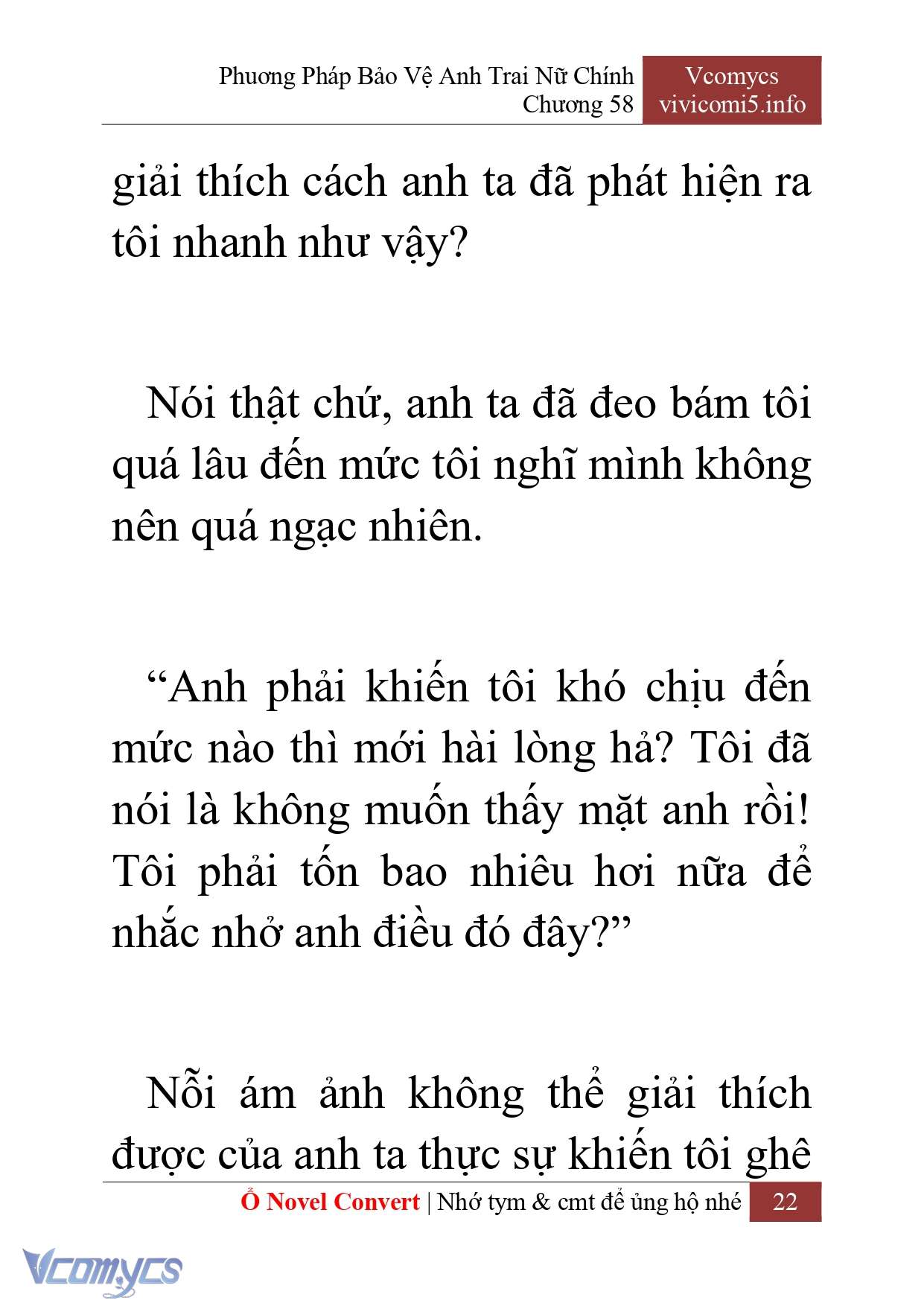 [Novel] Phương Pháp Bảo Vệ Anh Trai Nữ Chính Chap 58 - Trang 2