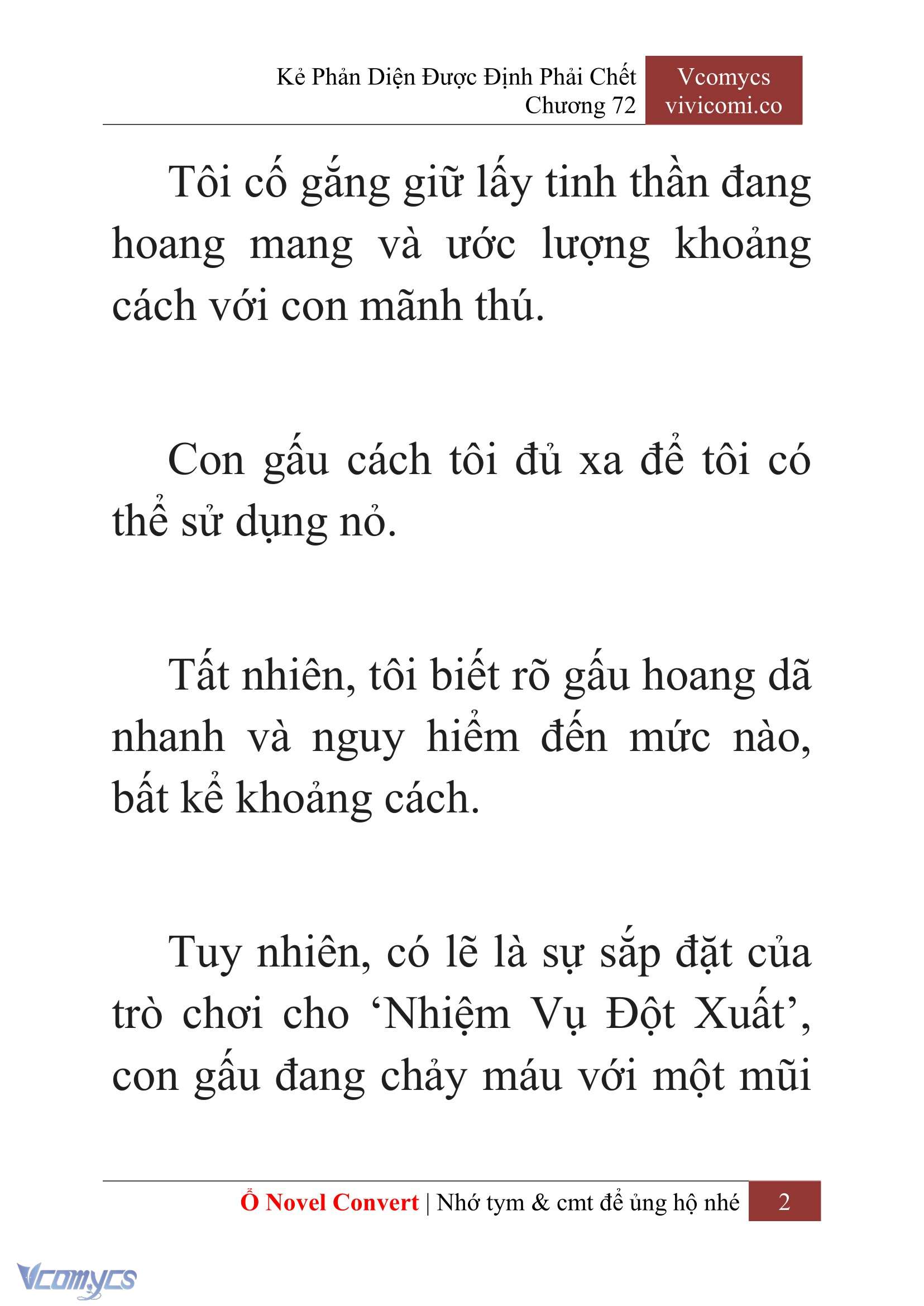 [Novel] Kẻ Phản Diện Được Định Phải Chết Chap 72 - Trang 2