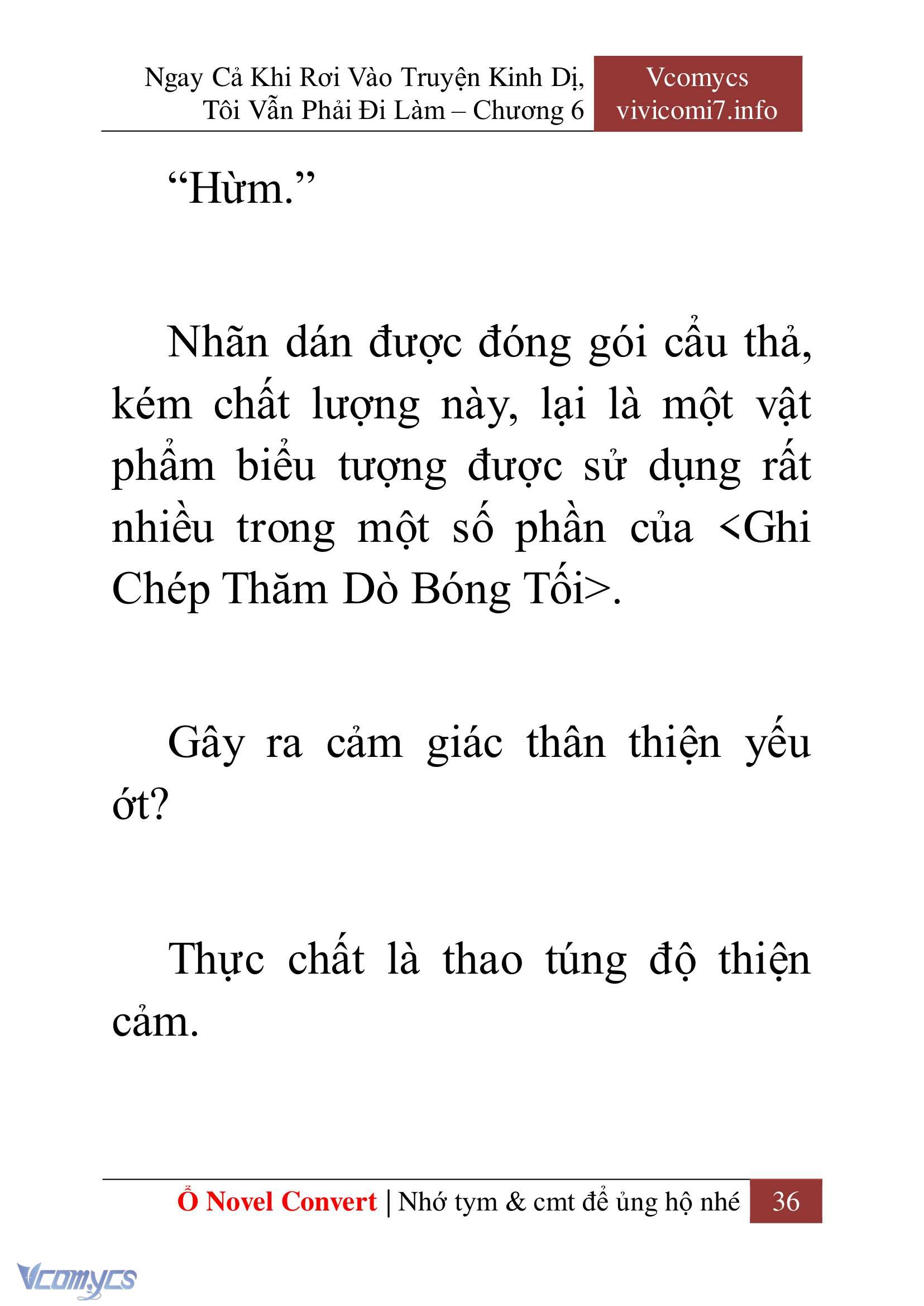 [Novel] Ngay Cả Khi Rơi Vào Truyện Kinh Dị, Tôi Vẫn Phải Đi Làm Chap 6 - Next Chap 7