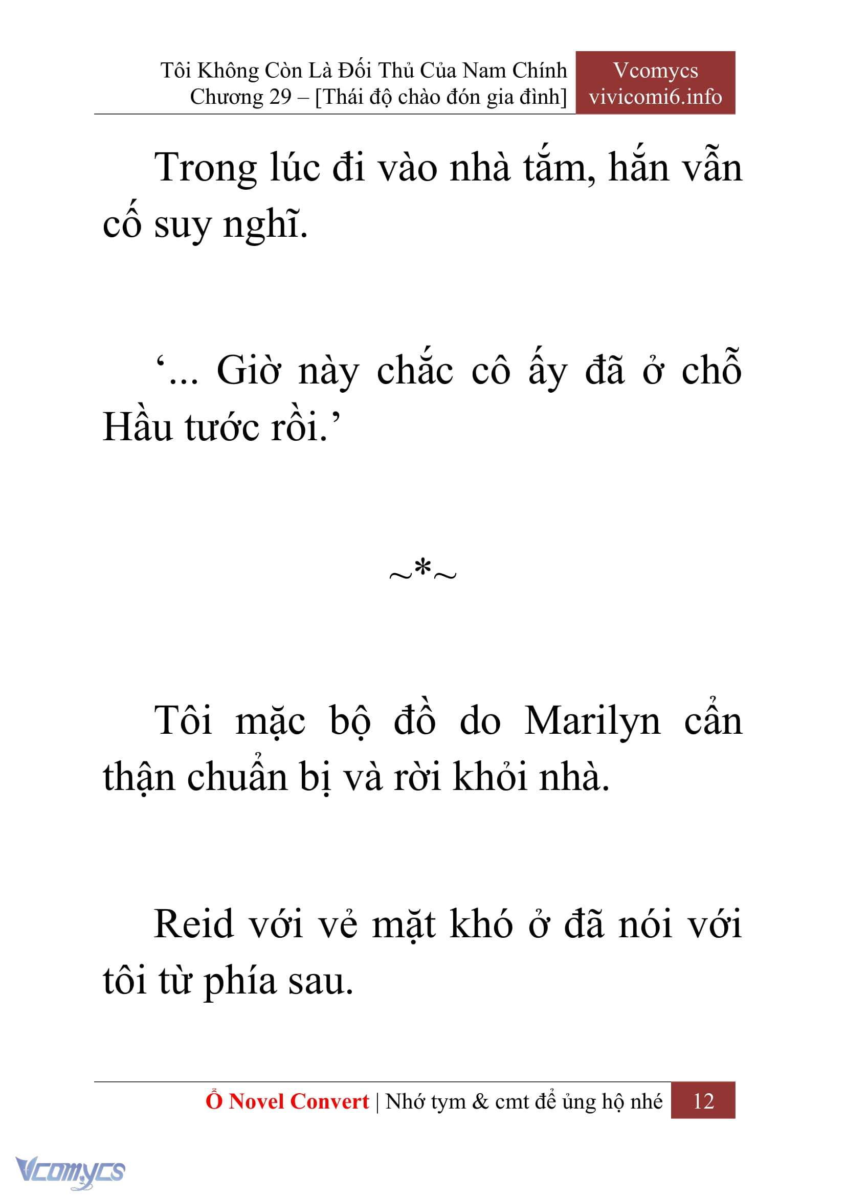 [Novel] Tôi Không Còn Là Đối Thủ Của Nam Chính Chap 29 - Trang 2