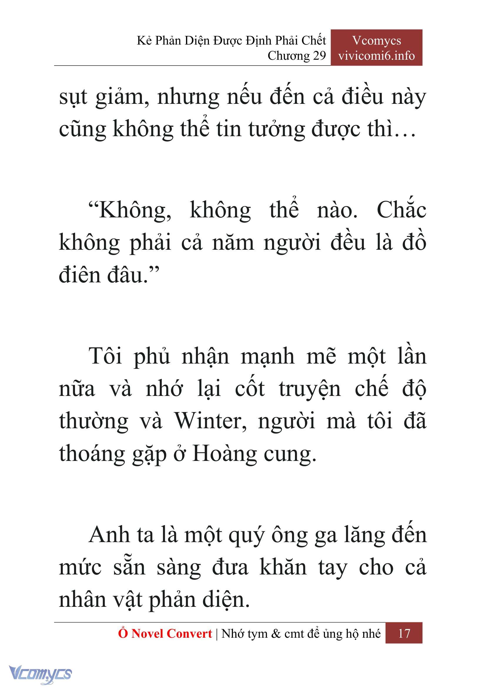 [Novel] Kẻ Phản Diện Được Định Phải Chết Chap 29 - Trang 2