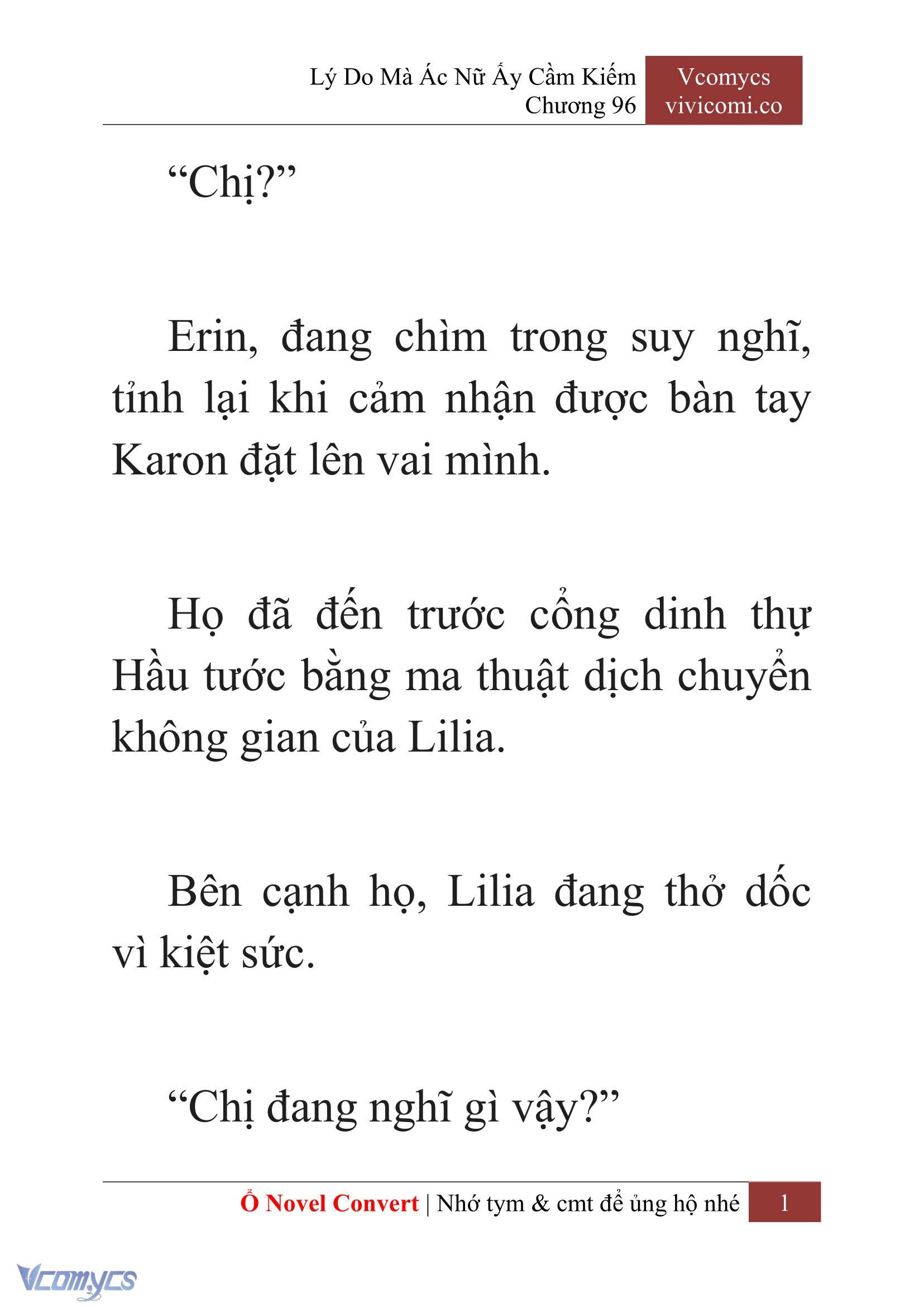 [Novel] Lý Do Mà Ác Nữ Ấy Cầm Kiếm Chap 96 - Trang 2