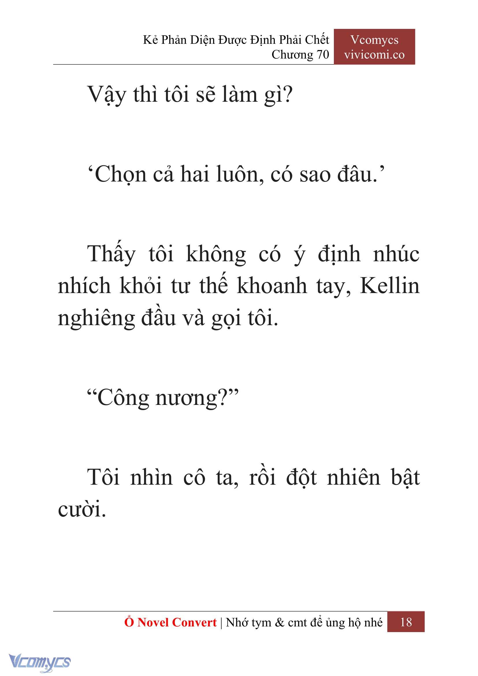 [Novel] Kẻ Phản Diện Được Định Phải Chết Chap 70 - Trang 2