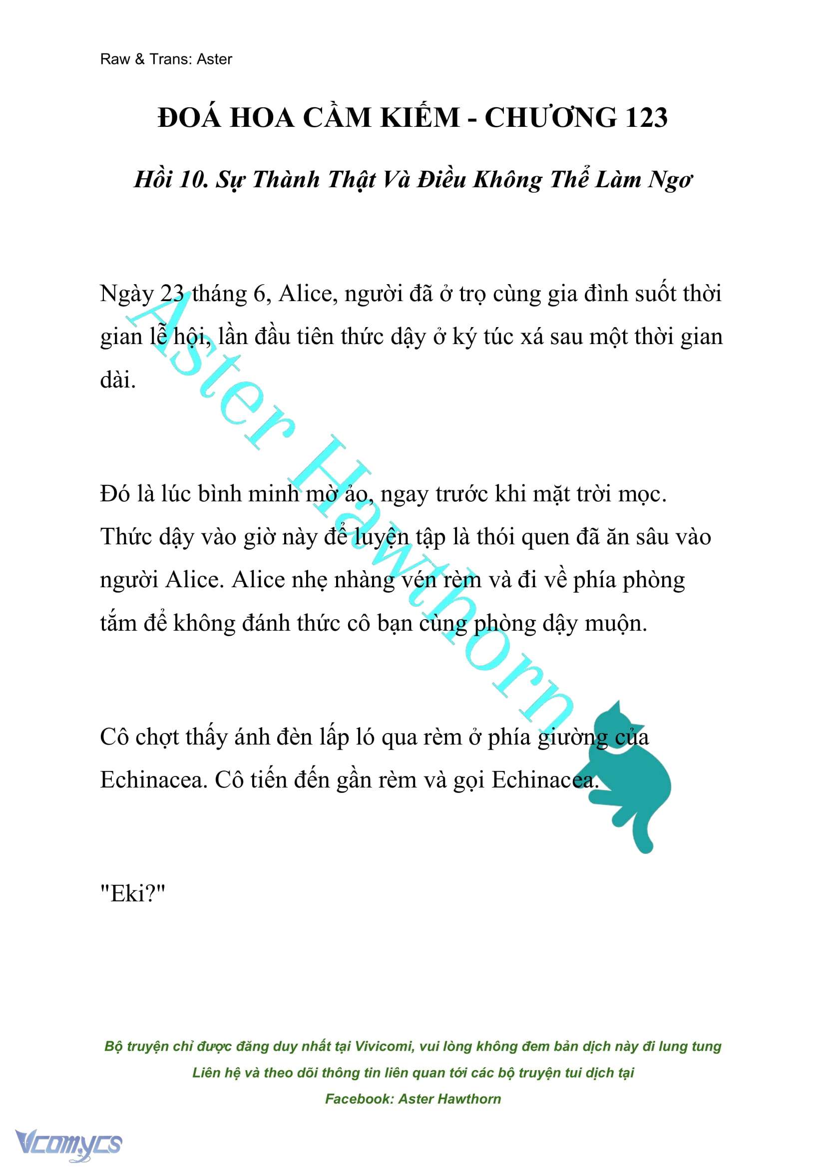 [NOVEL] Đóa Hoa Cầm Kiếm Chap 123 - Next Chap 124