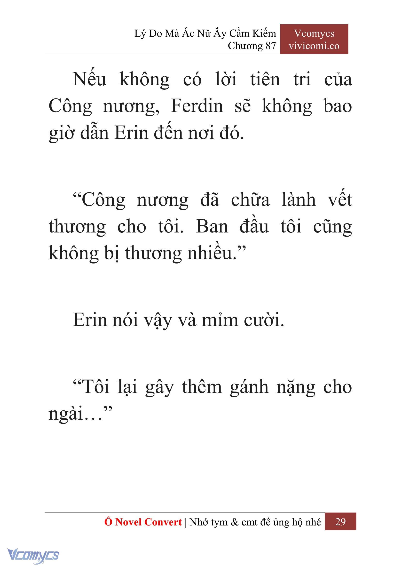 [Novel] Lý Do Mà Ác Nữ Ấy Cầm Kiếm Chap 87 - Trang 2