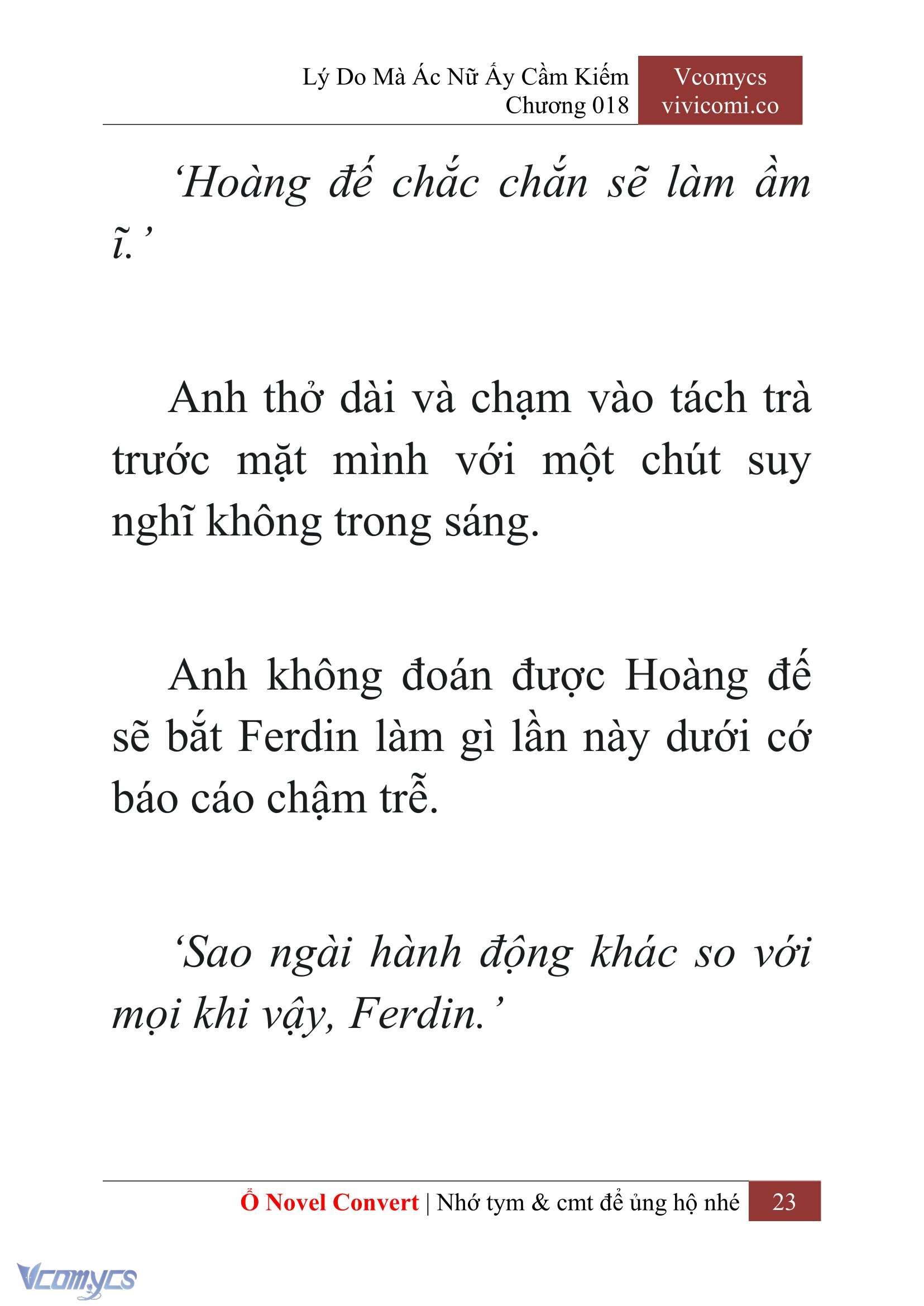 [Novel] Lý Do Mà Ác Nữ Ấy Cầm Kiếm Chap 18 - Next Chap 19