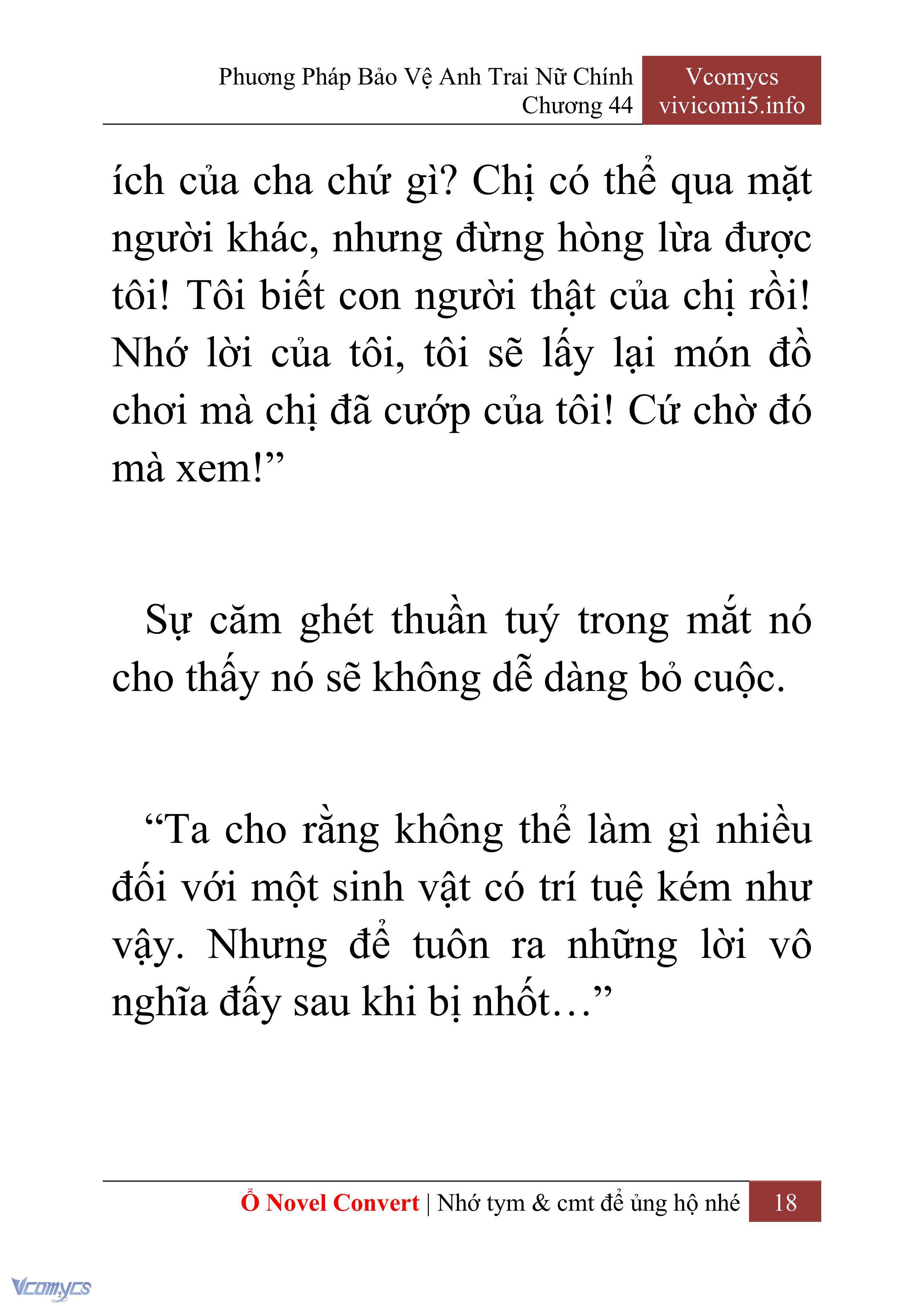 [Novel] Phương Pháp Bảo Vệ Anh Trai Nữ Chính Chap 44 - Trang 2