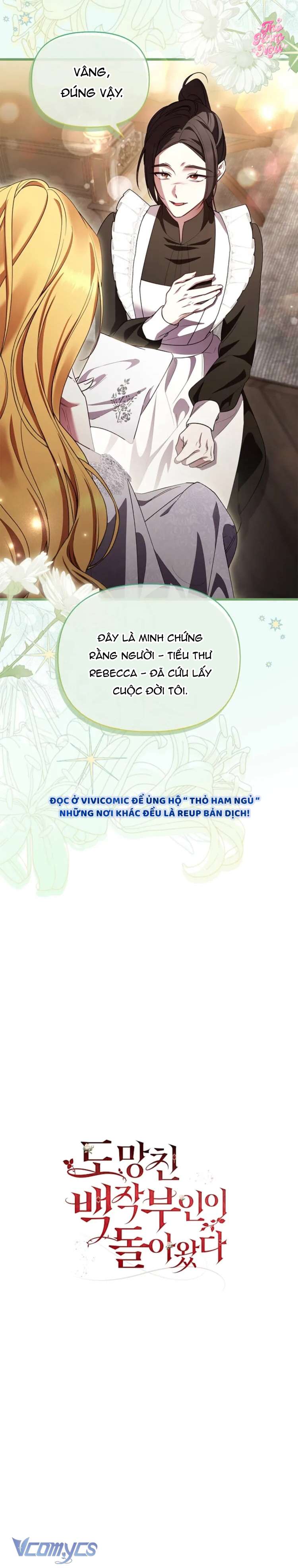 Nữ Bá Tước Bỏ Trốn Đã Quay Trở Lại Chap 9 - Trang 2