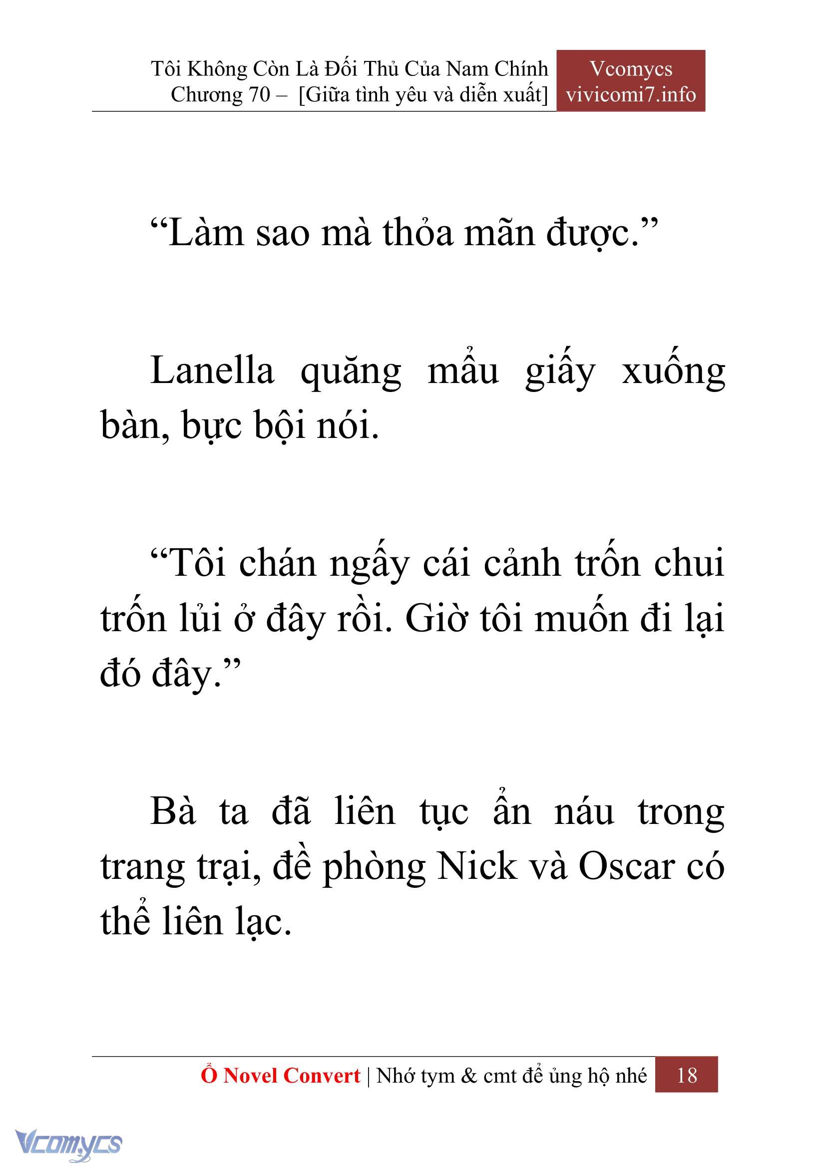 [Novel] Tôi Không Còn Là Đối Thủ Của Nam Chính Chap 70 - Trang 2