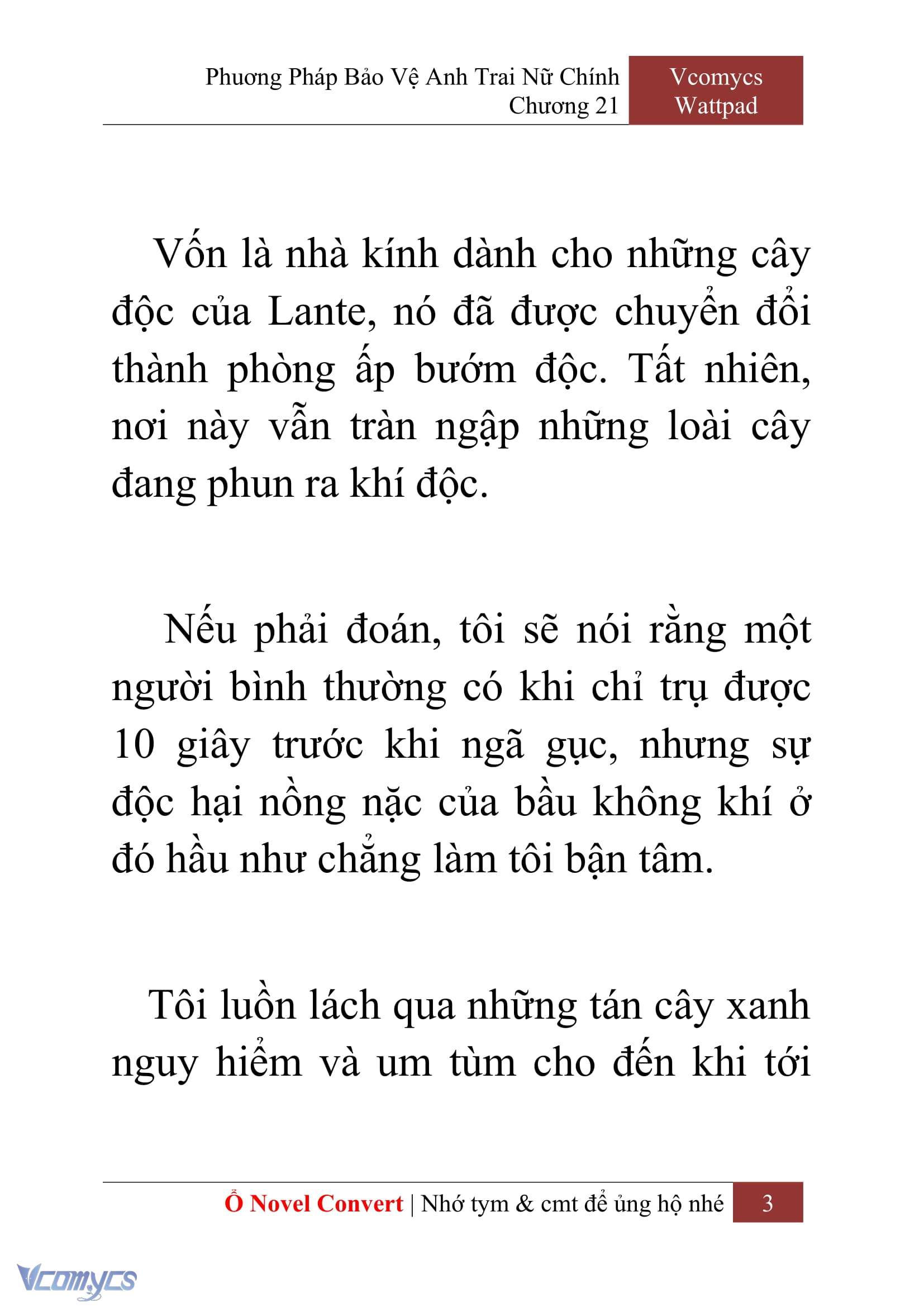 [Novel] Phương Pháp Bảo Vệ Anh Trai Nữ Chính Chap 21 - Trang 2