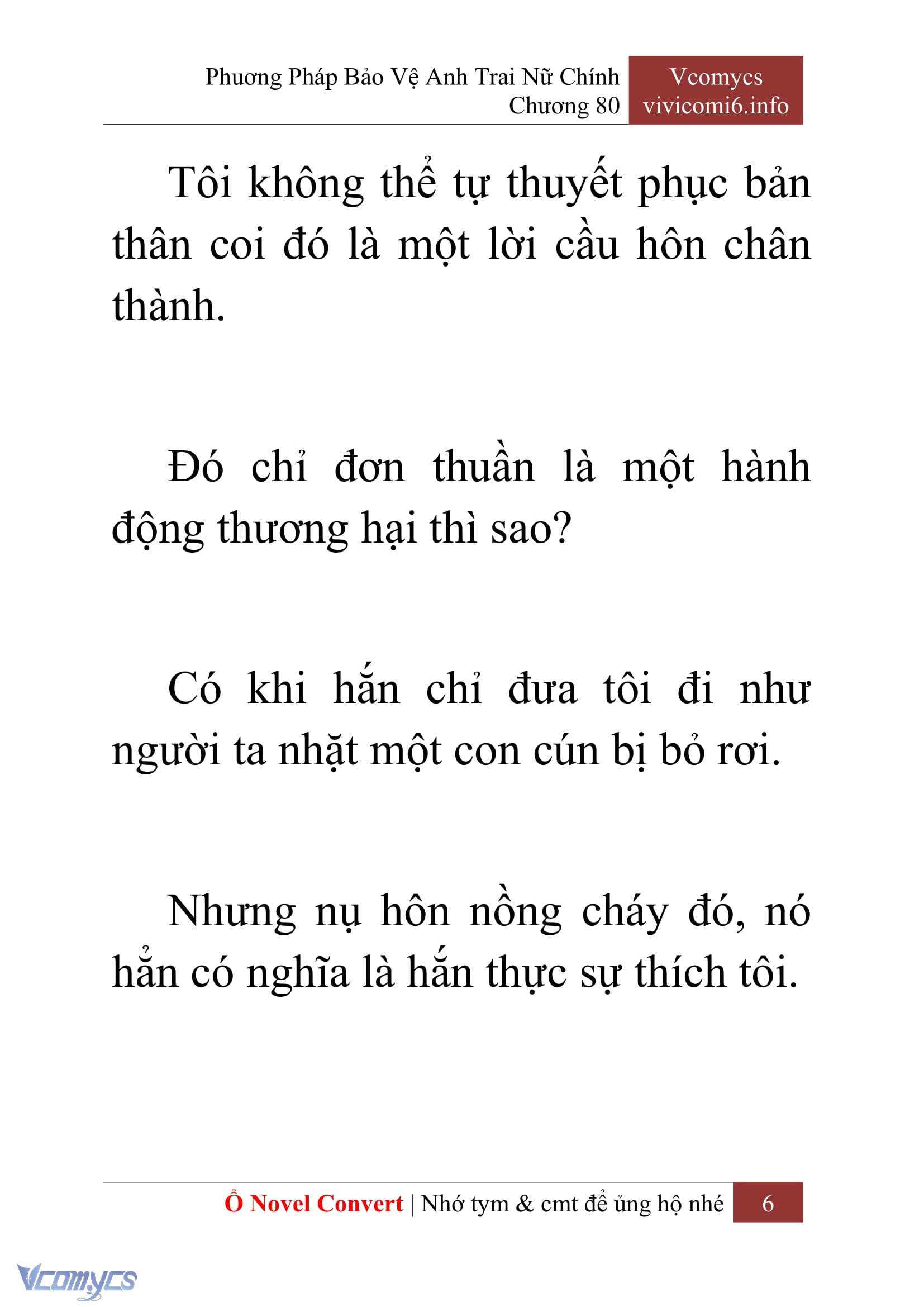 [Novel] Phương Pháp Bảo Vệ Anh Trai Nữ Chính Chap 80 - Trang 2