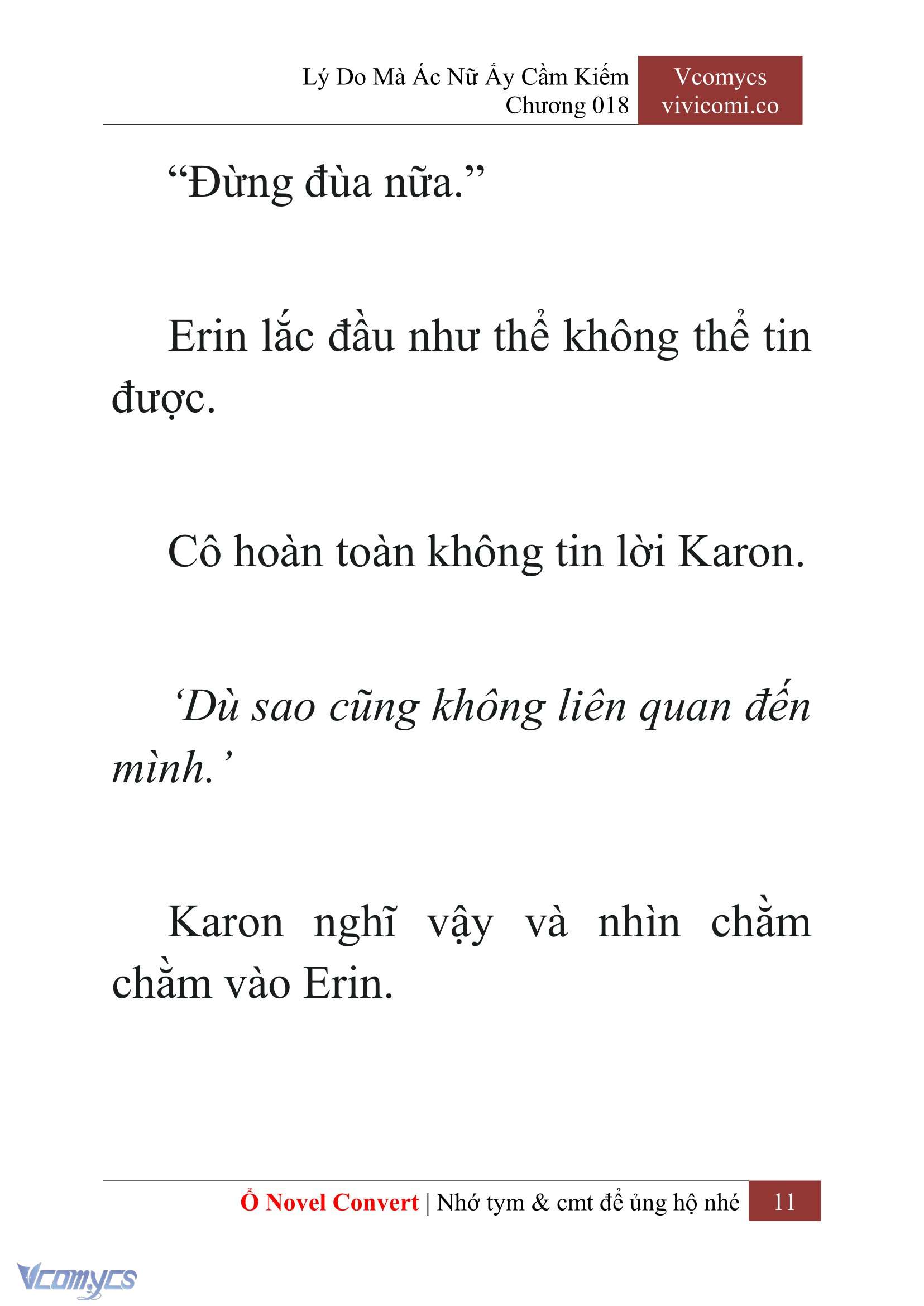 [Novel] Lý Do Mà Ác Nữ Ấy Cầm Kiếm Chap 18 - Next Chap 19