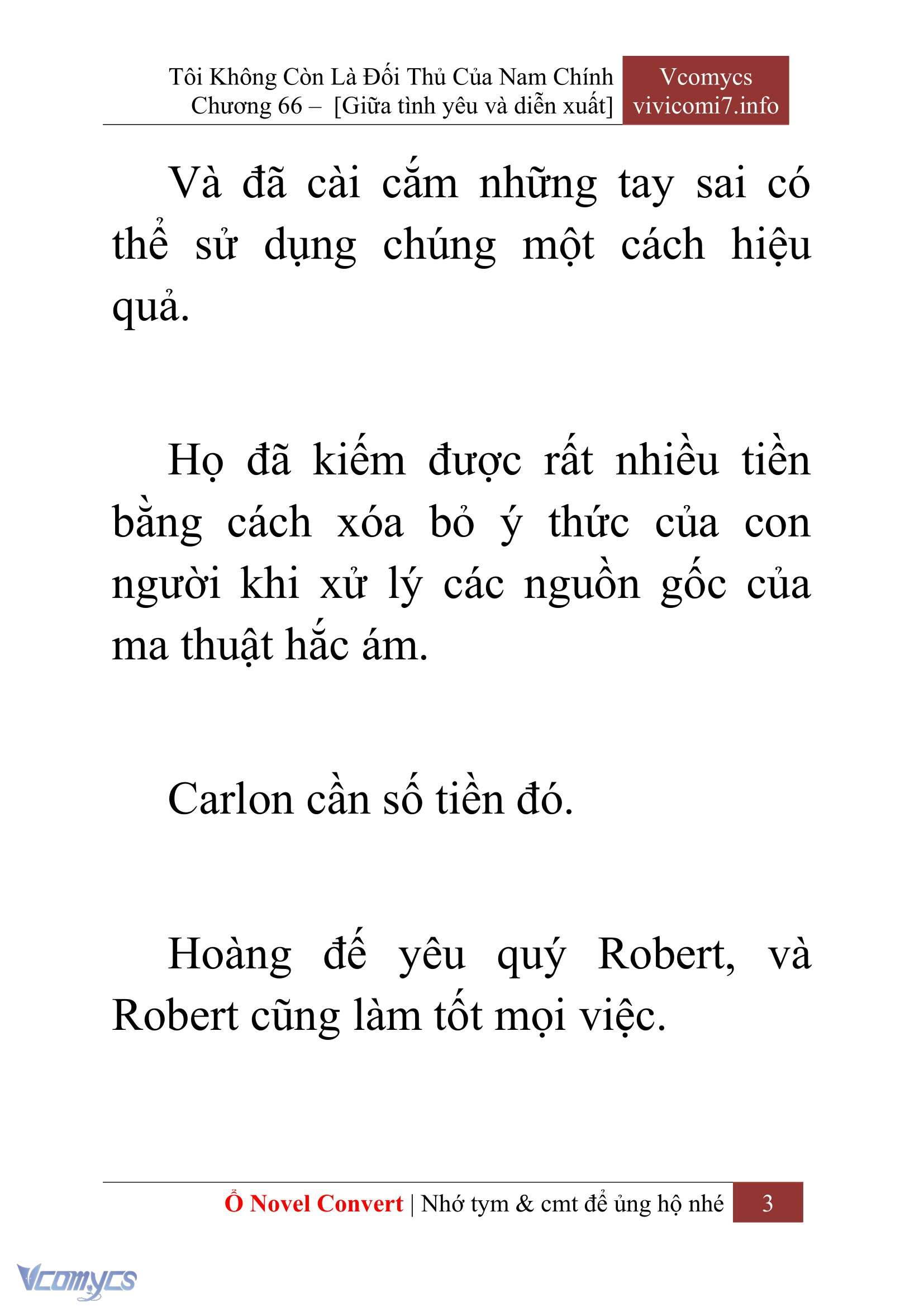 [Novel] Tôi Không Còn Là Đối Thủ Của Nam Chính Chap 66 - Trang 2