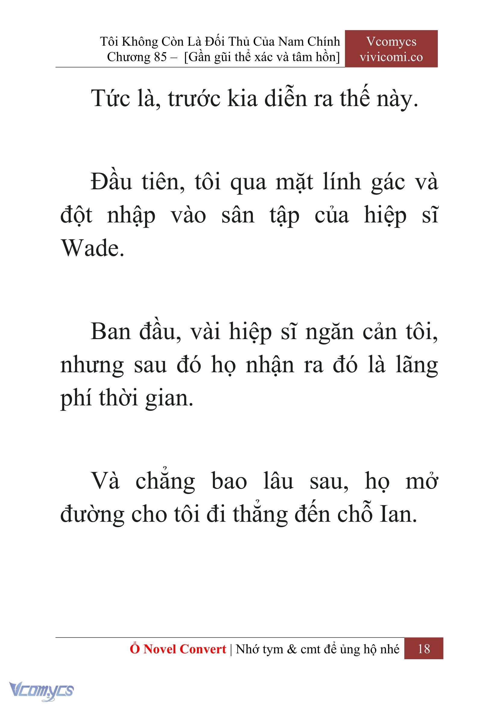 [Novel] Tôi Không Còn Là Đối Thủ Của Nam Chính Chap 85 - Next 
