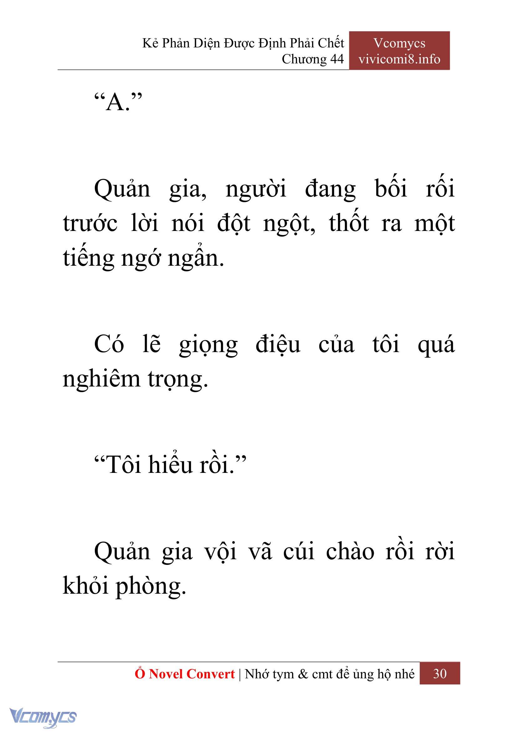 [Novel] Kẻ Phản Diện Được Định Phải Chết Chap 44 - Trang 2