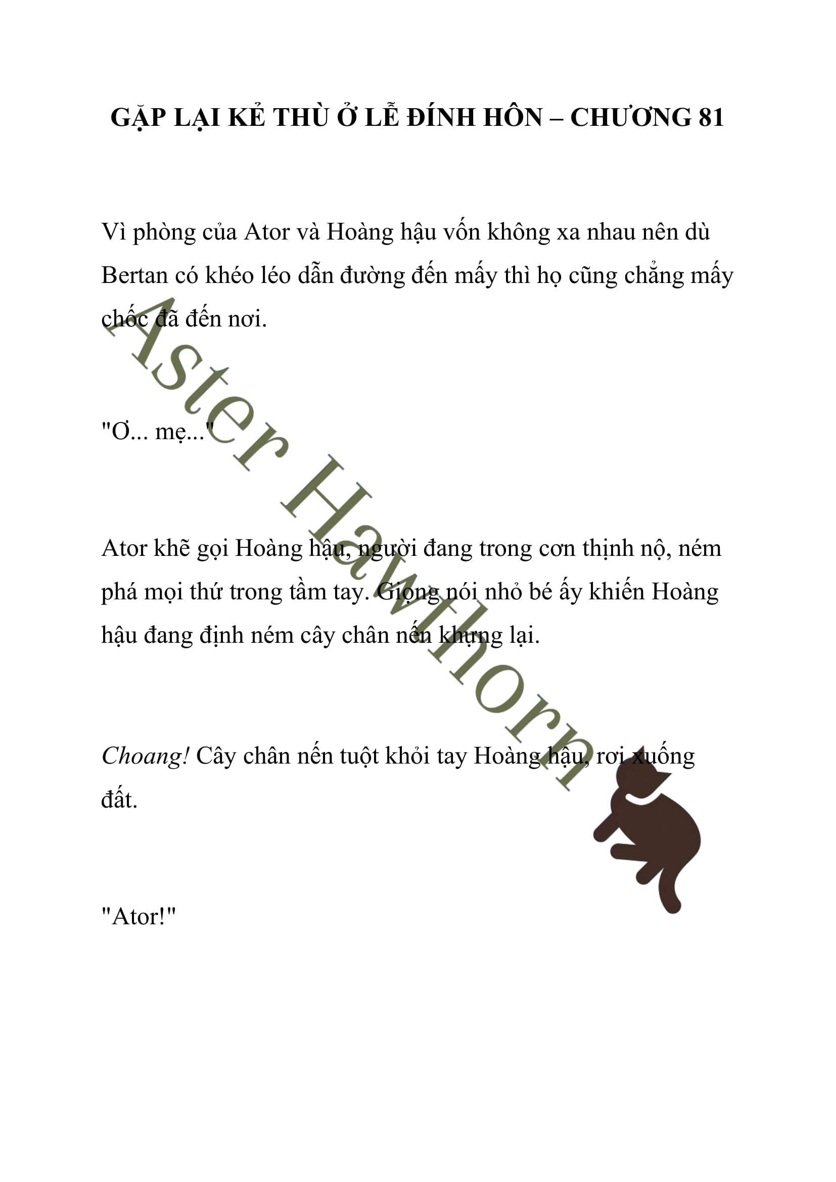 [NOVEL] Gặp Lại Kẻ Thù Ở Lễ Đính Hôn Chap 81 - Trang 2