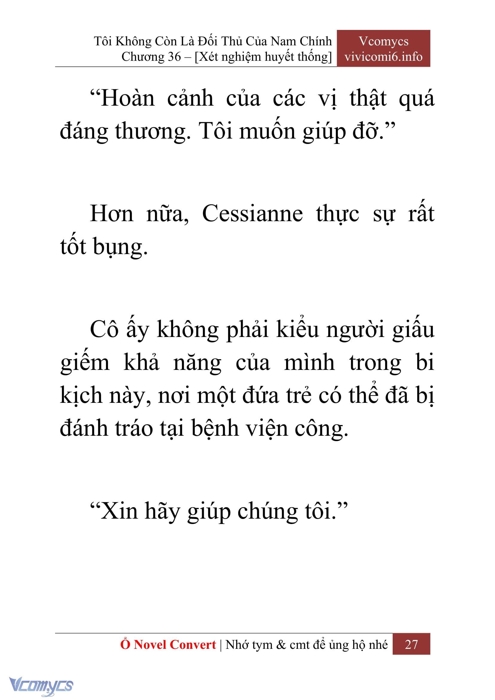 [Novel] Tôi Không Còn Là Đối Thủ Của Nam Chính Chap 36 - Trang 2