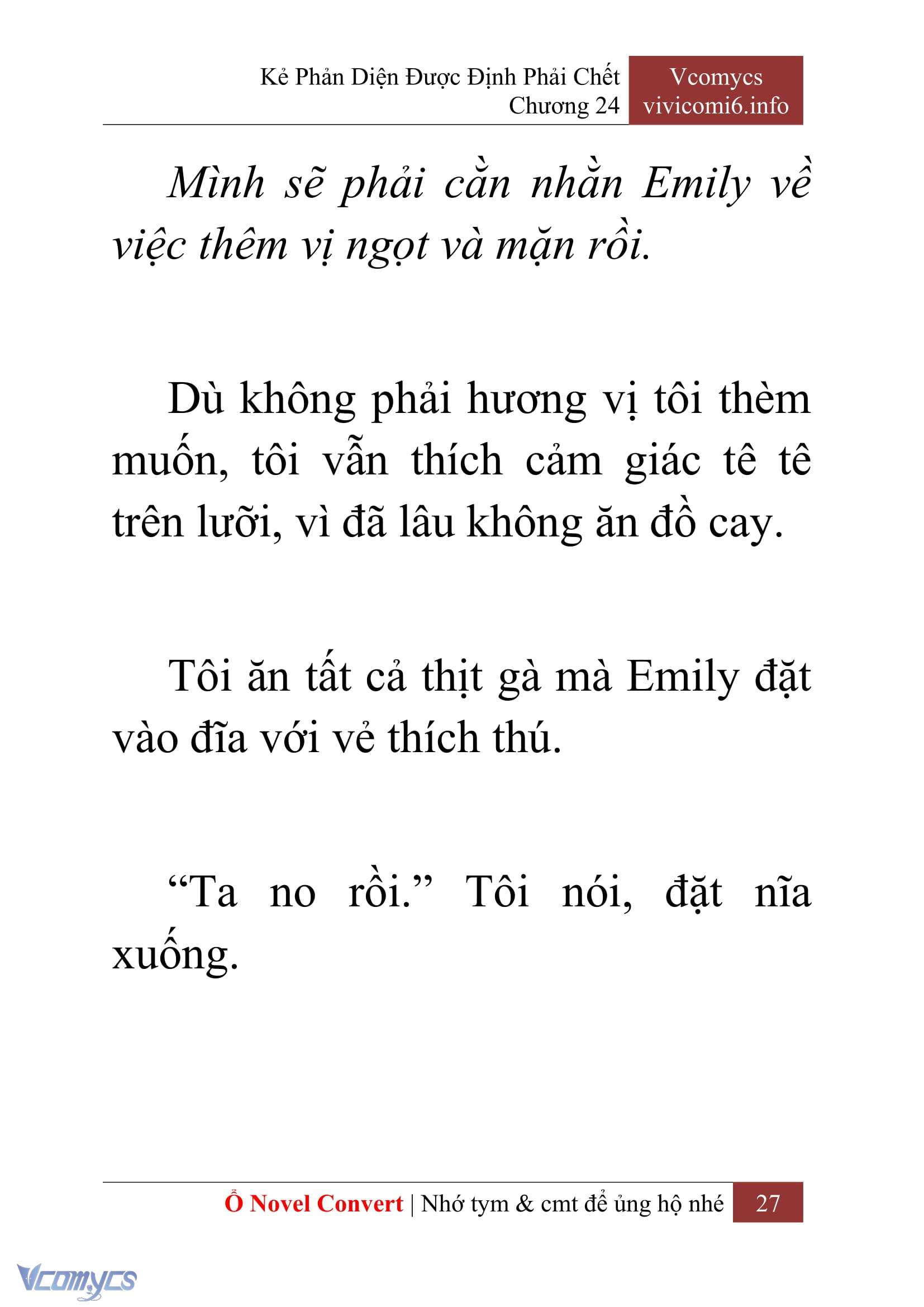 [Novel] Kẻ Phản Diện Được Định Phải Chết Chap 24 - Trang 2