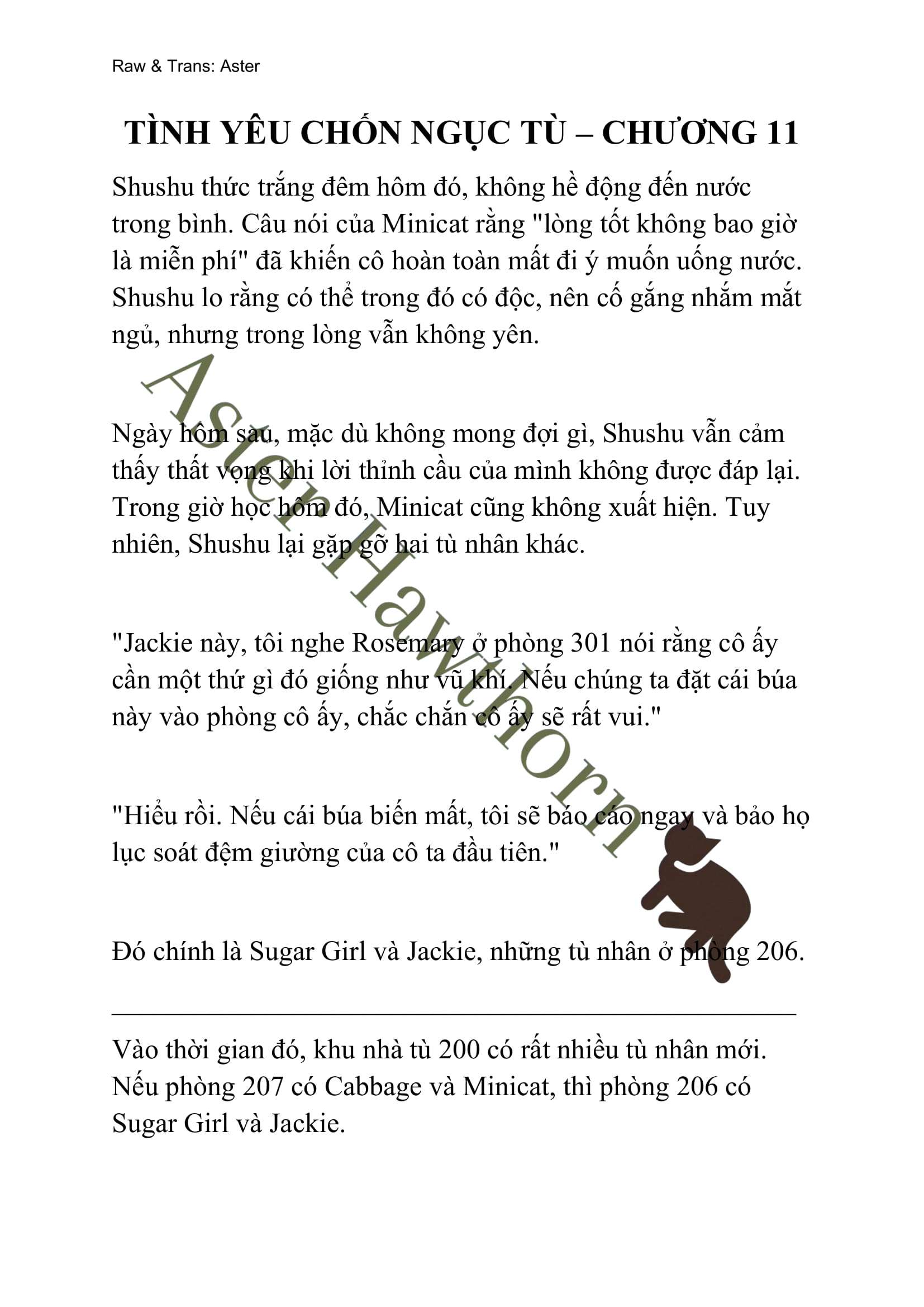 [NOVEL] Tình Yêu Chốn Ngục Tù Chap 11 - Next Chap 12