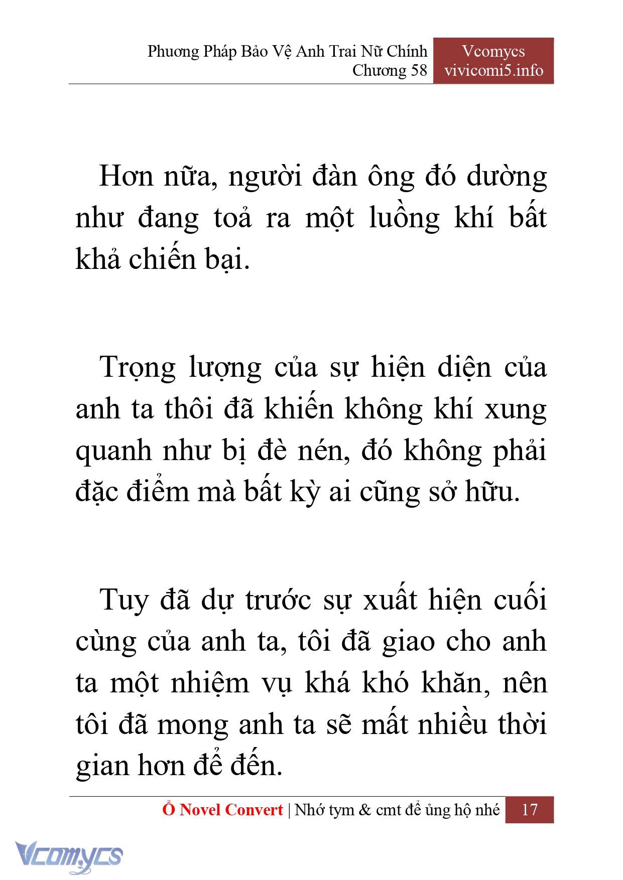 [Novel] Phương Pháp Bảo Vệ Anh Trai Nữ Chính Chap 58 - Trang 2
