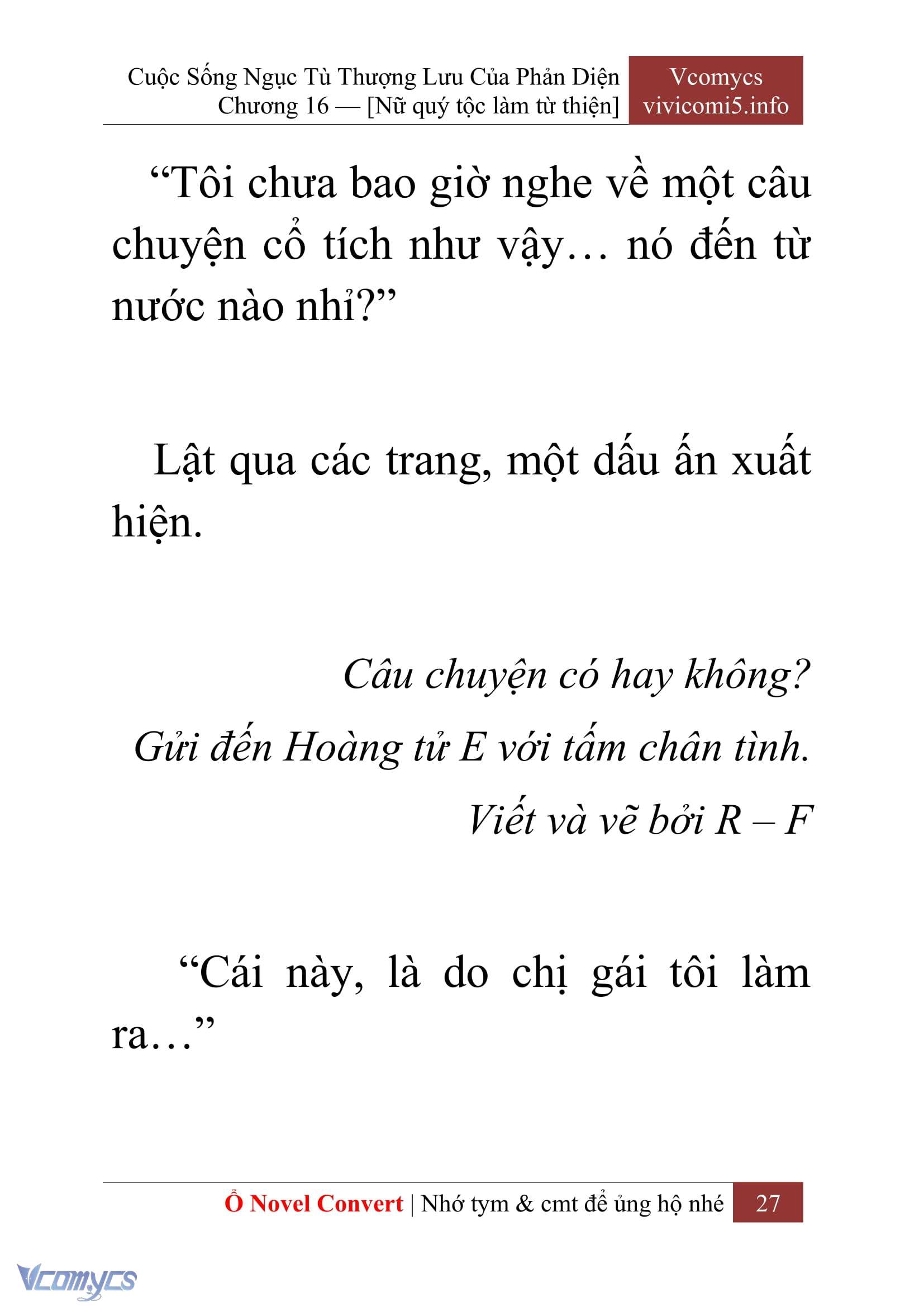 [Novel] Cuộc Sống Ngục Tù Thượng Lưu Của Nhân Vật Phản Diện Chap 16 - Trang 2