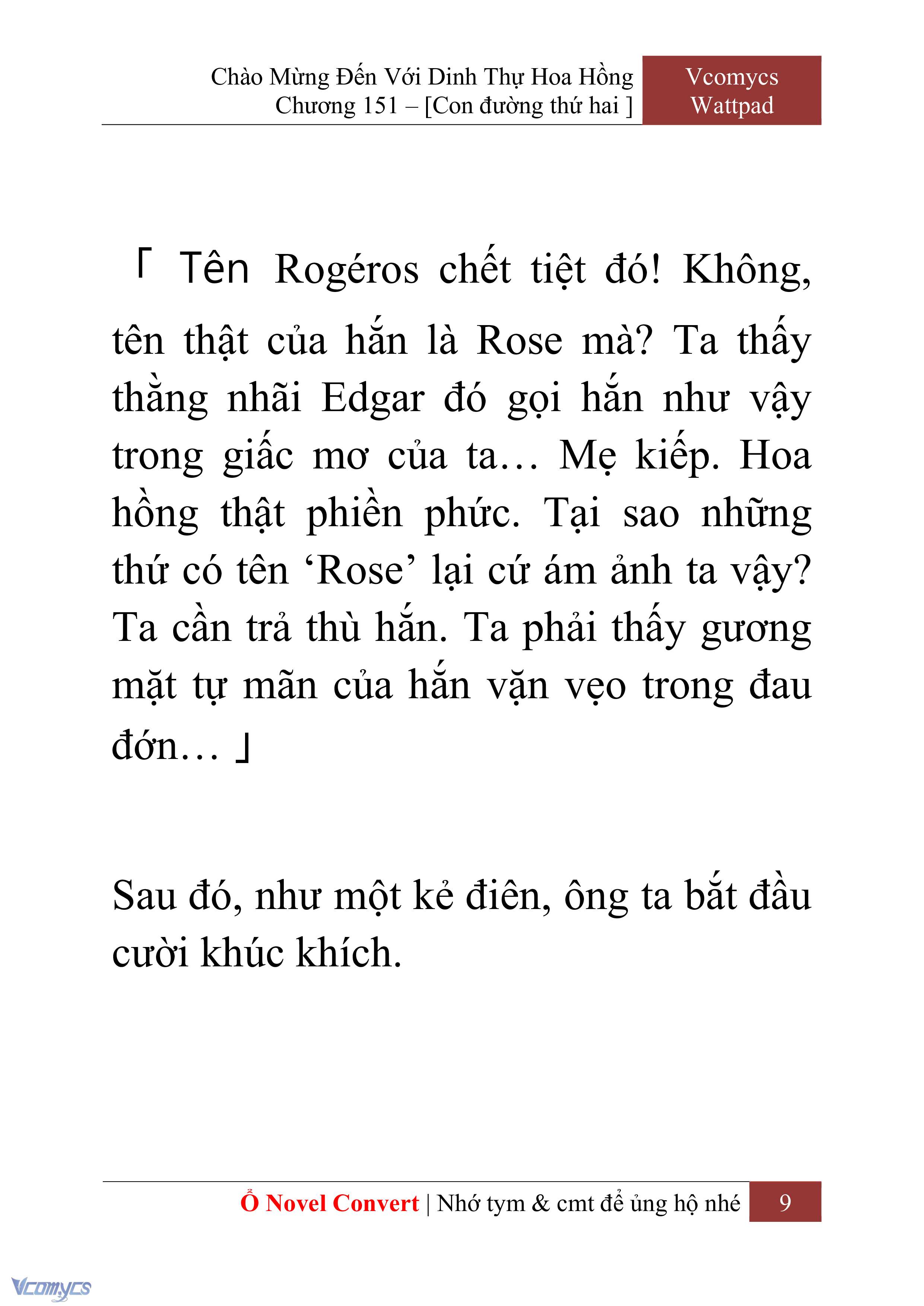 [Novel] Chào Mừng Đến Với Dinh Thự Hoa Hồng Chap 151 - Next Chap 152