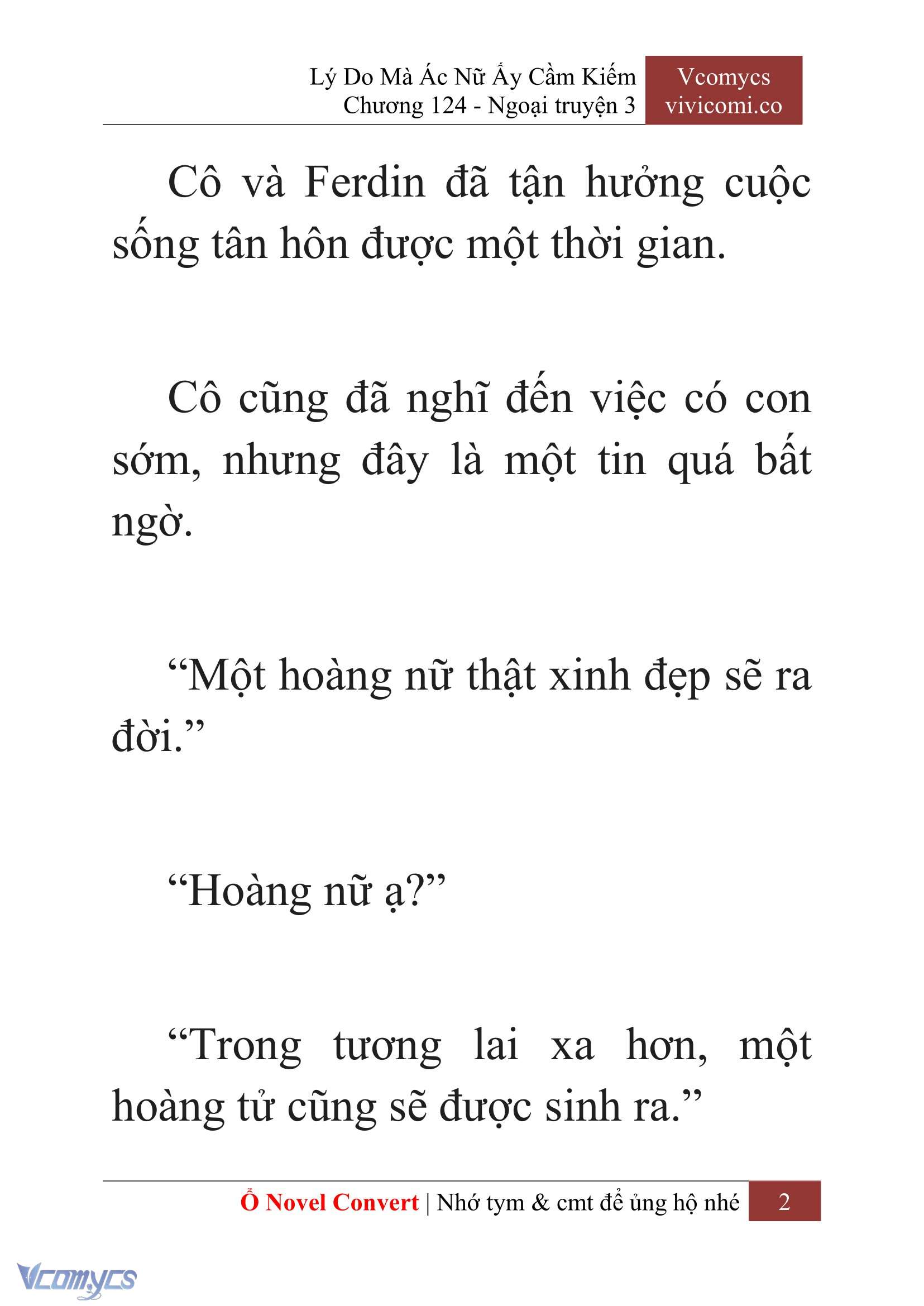[Novel] Lý Do Mà Ác Nữ Ấy Cầm Kiếm Chap 124 - Trang 2
