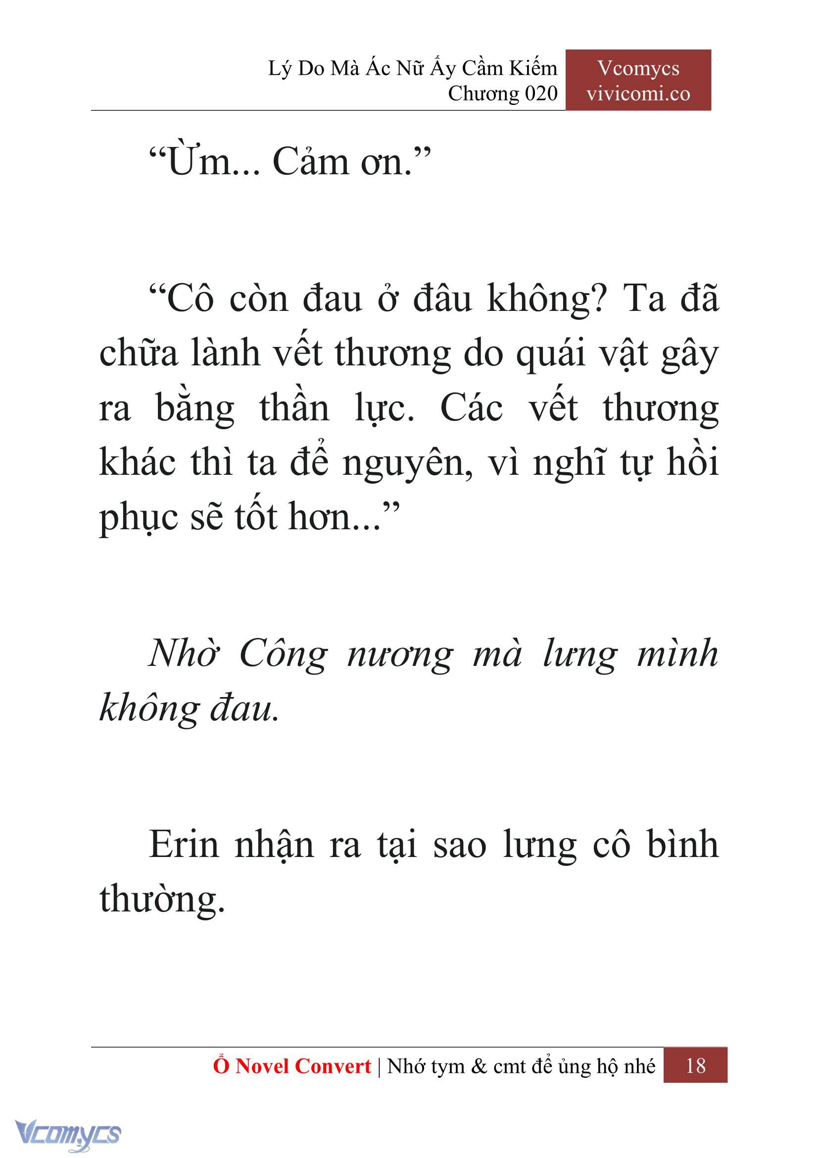 [Novel] Lý Do Mà Ác Nữ Ấy Cầm Kiếm Chap 20 - Next Chap 21
