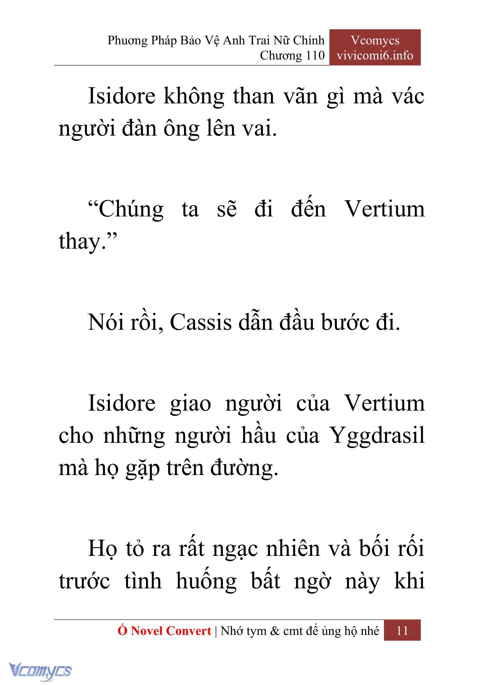 [Novel] Phương Pháp Bảo Vệ Anh Trai Nữ Chính Chap 110 - Trang 2
