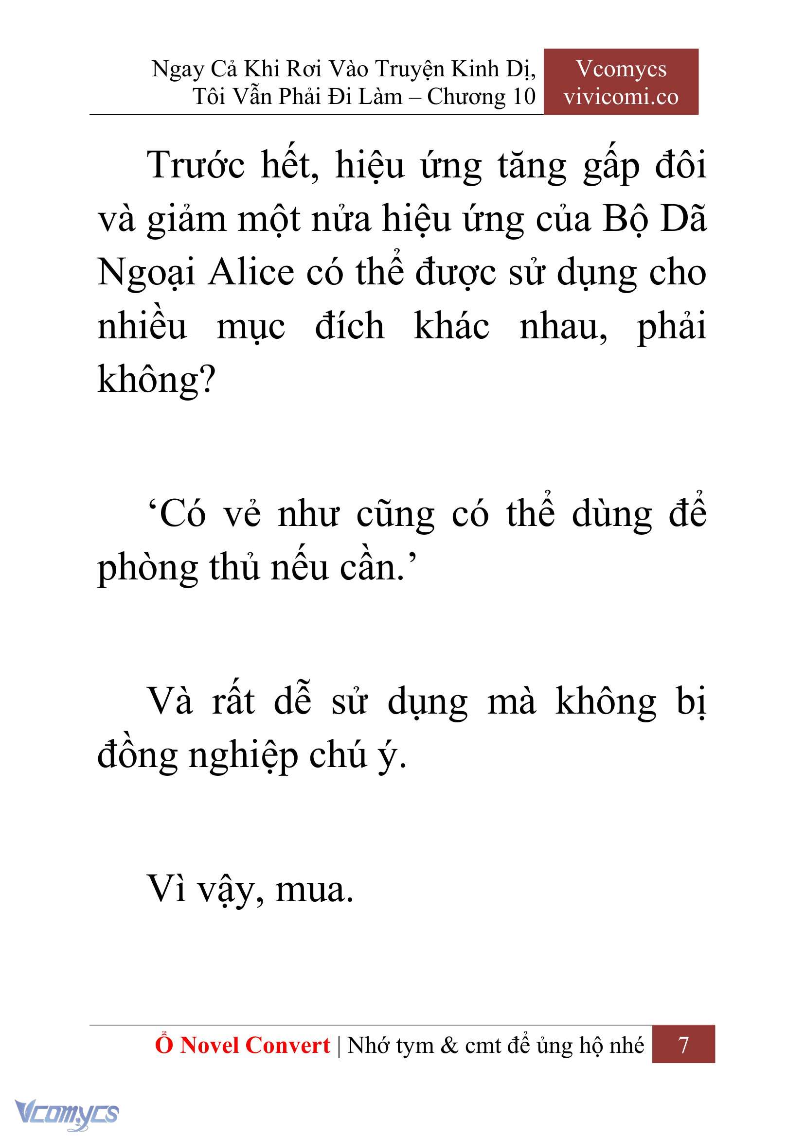 [Novel] Ngay Cả Khi Rơi Vào Truyện Kinh Dị, Tôi Vẫn Phải Đi Làm Chap 10 - Next 