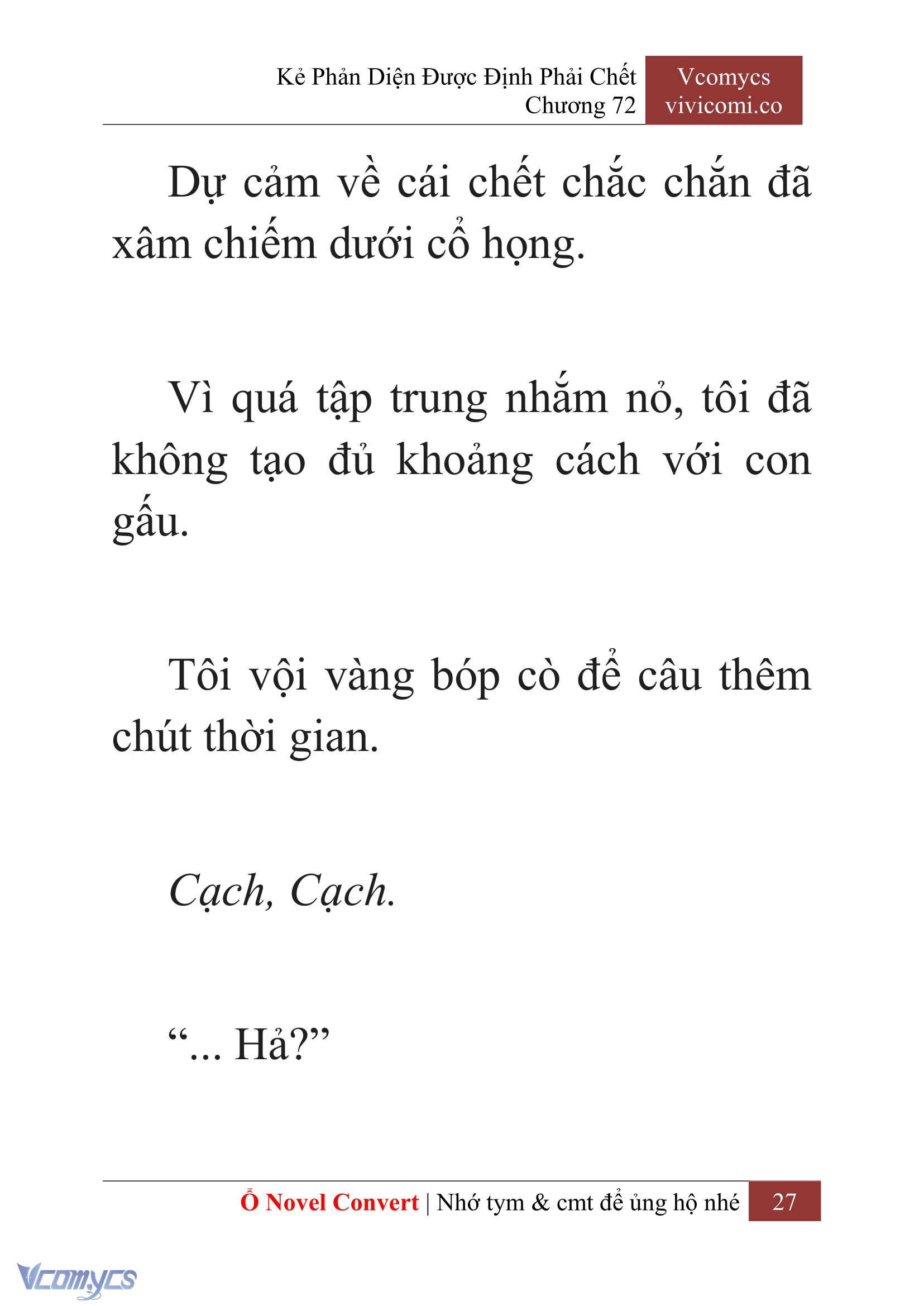 [Novel] Kẻ Phản Diện Được Định Phải Chết Chap 72 - Trang 2