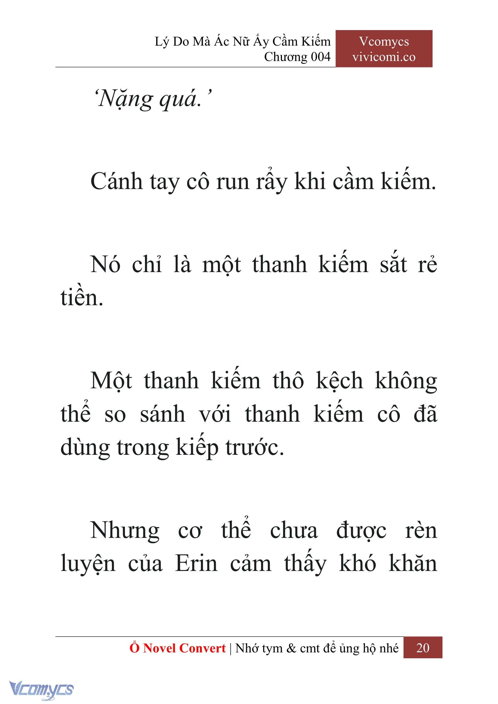 [Novel] Lý Do Mà Ác Nữ Ấy Cầm Kiếm Chap 4 - Trang 2