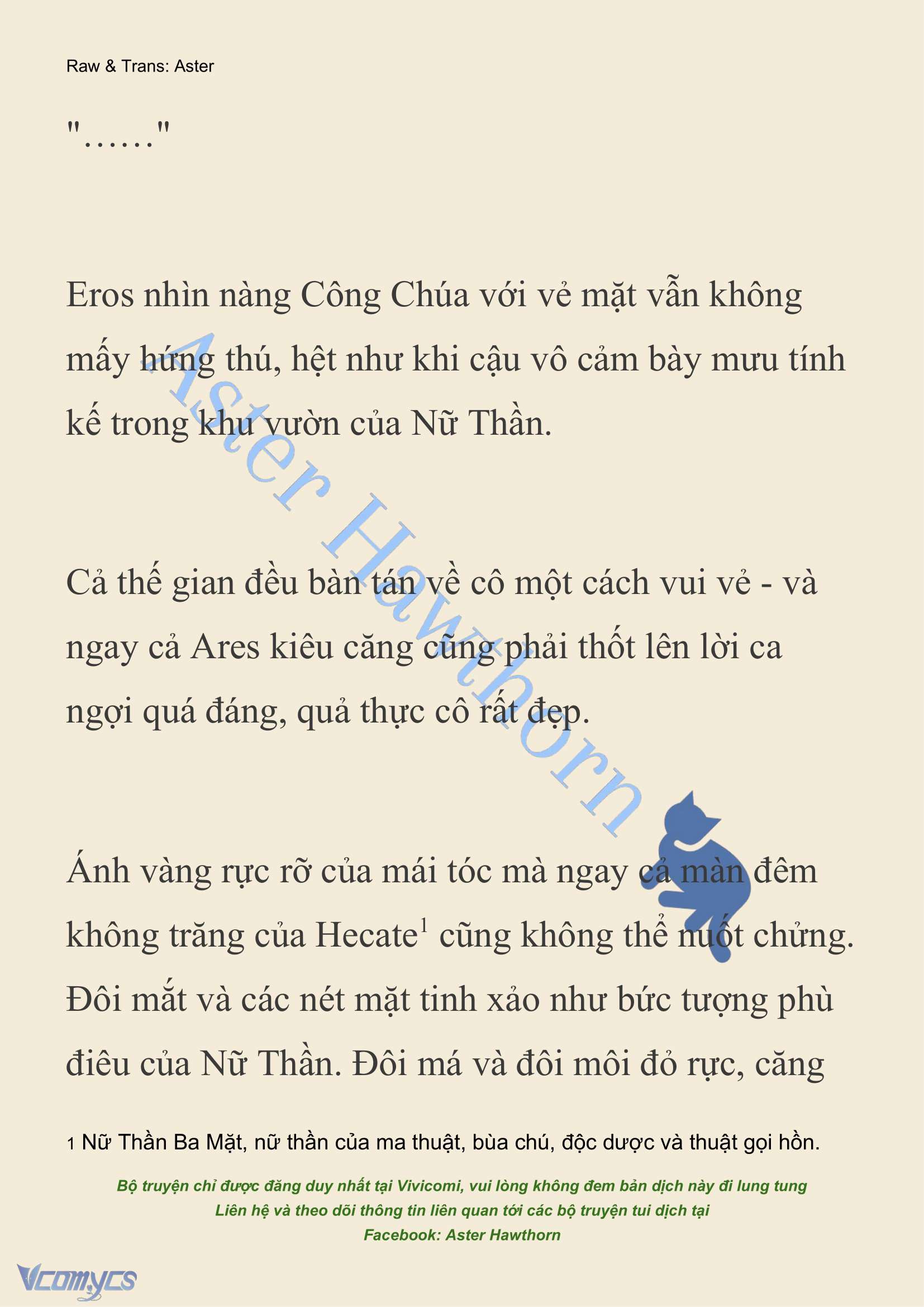[NOVEL] Dành Cho Các Nữ Thần: Dành cho Psyche Chap 6 - Trang 2