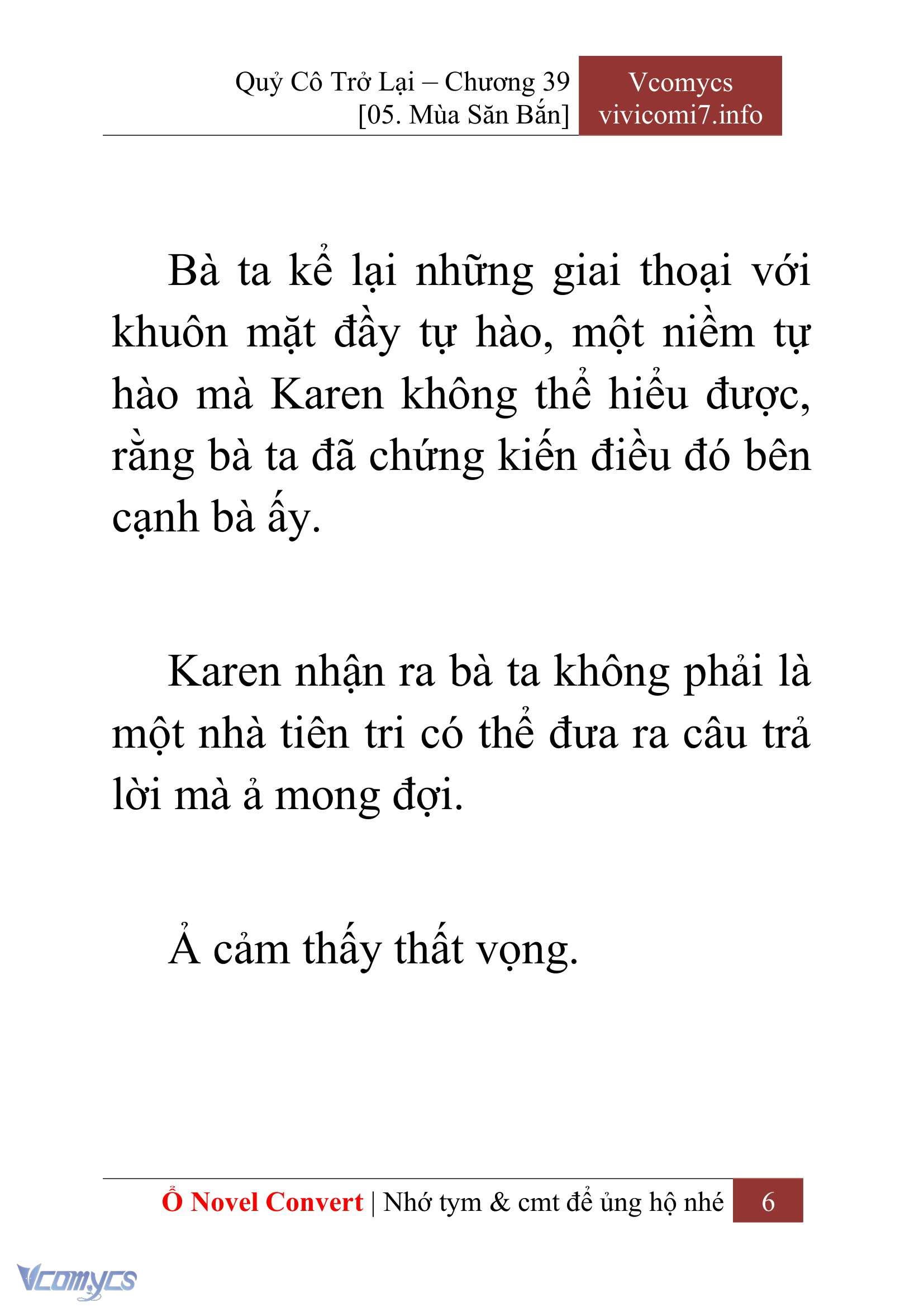[Novel] Quý Cô Trở Lại Chap 39 - Trang 2