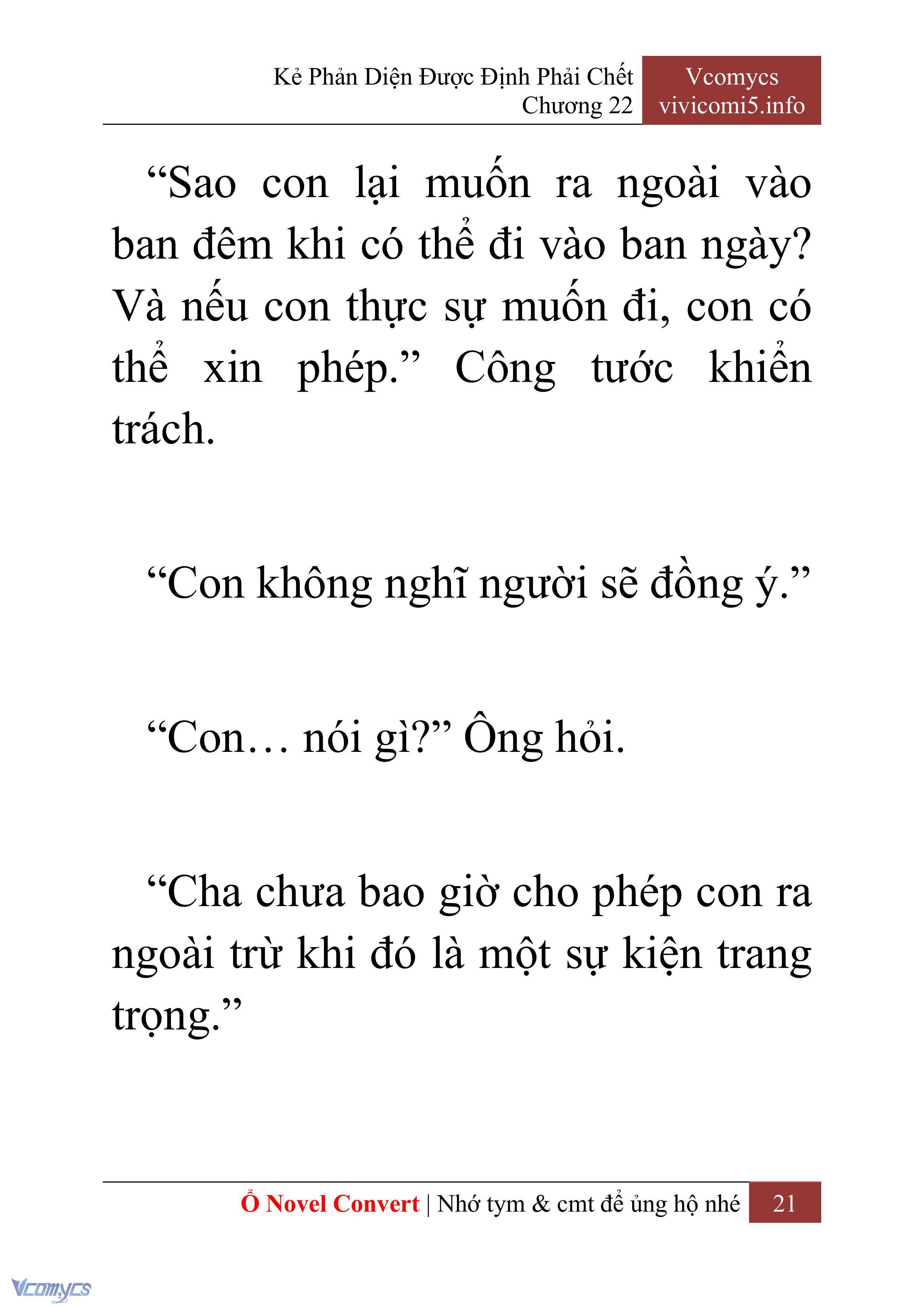 [Novel] Kẻ Phản Diện Được Định Phải Chết Chap 22 - Trang 2