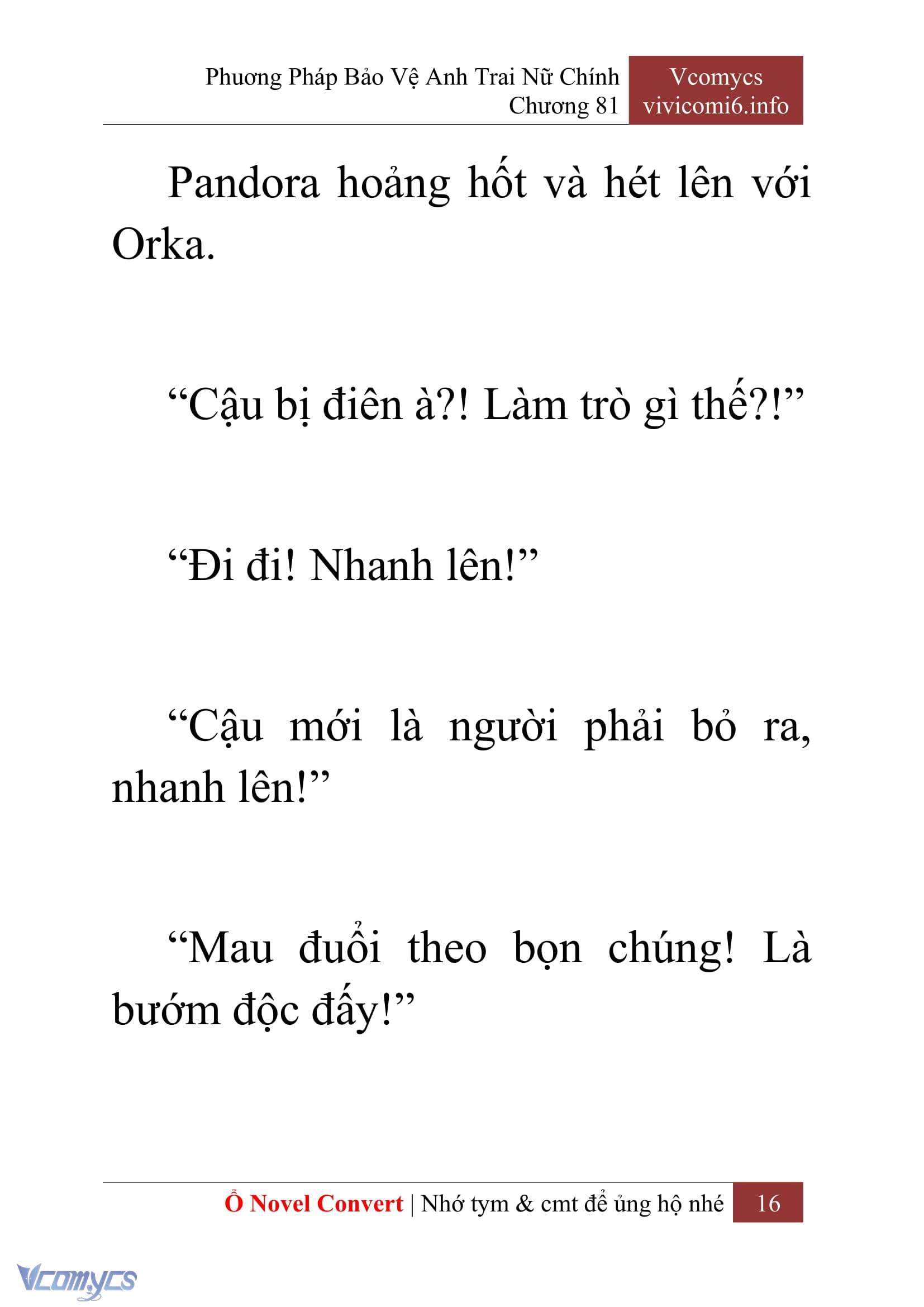 [Novel] Phương Pháp Bảo Vệ Anh Trai Nữ Chính Chap 81 - Trang 2