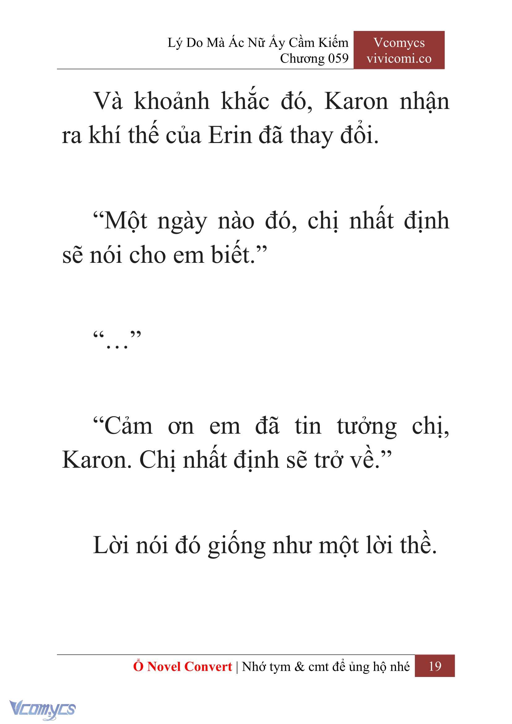 [Novel] Lý Do Mà Ác Nữ Ấy Cầm Kiếm Chap 59 - Trang 2