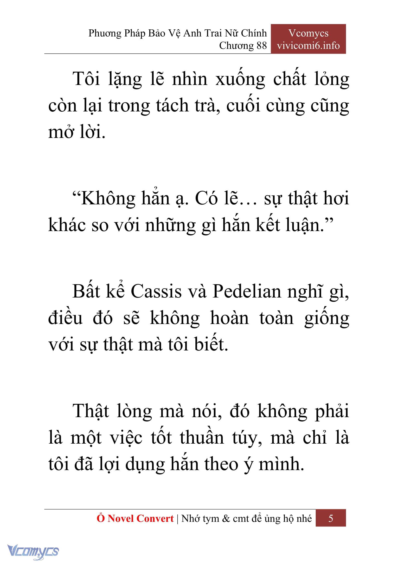 [Novel] Phương Pháp Bảo Vệ Anh Trai Nữ Chính Chap 88 - Trang 2